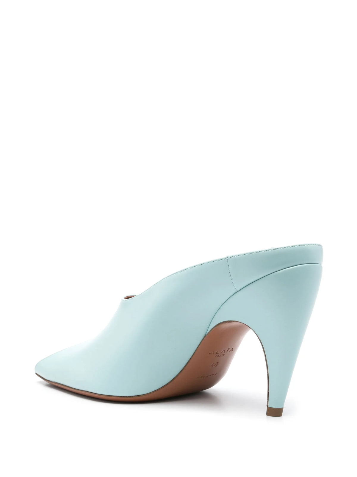Alaïa - 95mm Open-toe Leather Mules