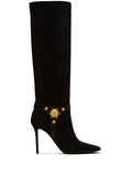 Balmain - Eva 95mm Suede Biker Boots
