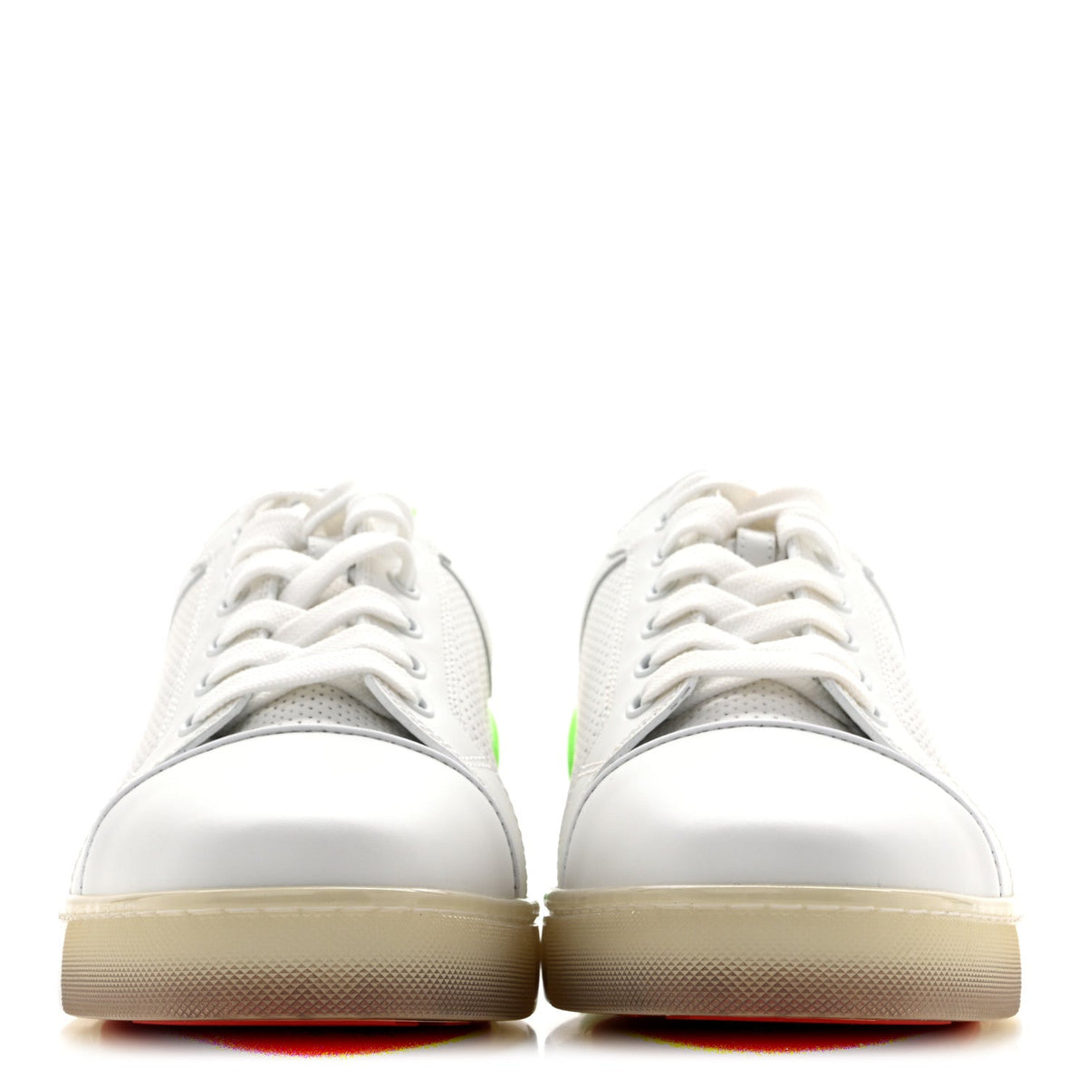 Christian Louboutin - Calfskin Perforated Fun Louis Junior Flat Sneakers