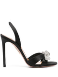 Aquazzura - 105mm Very Bow Tie Crystal Sandals