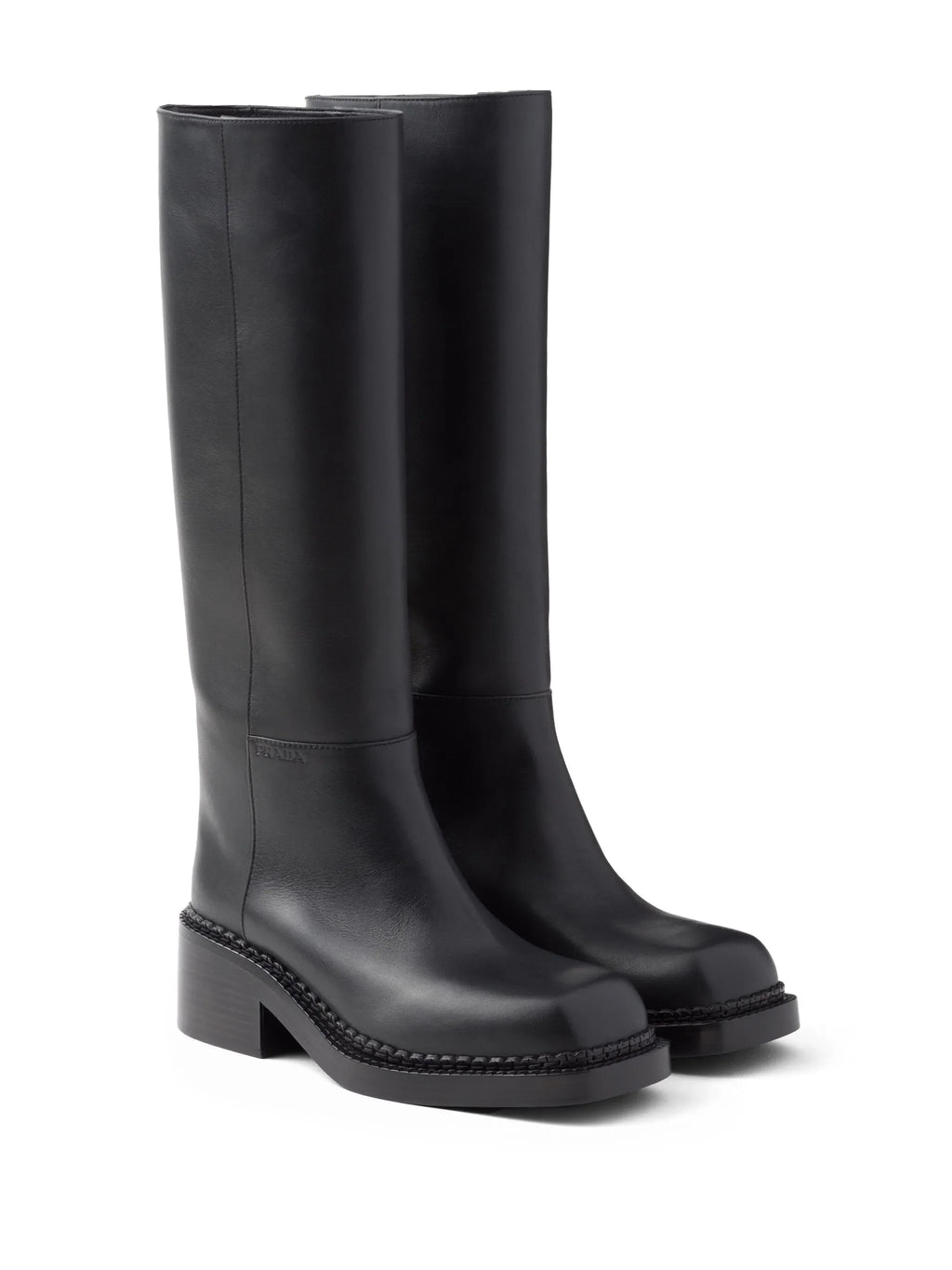 Prada - Knee-high 55mm Leather Boots