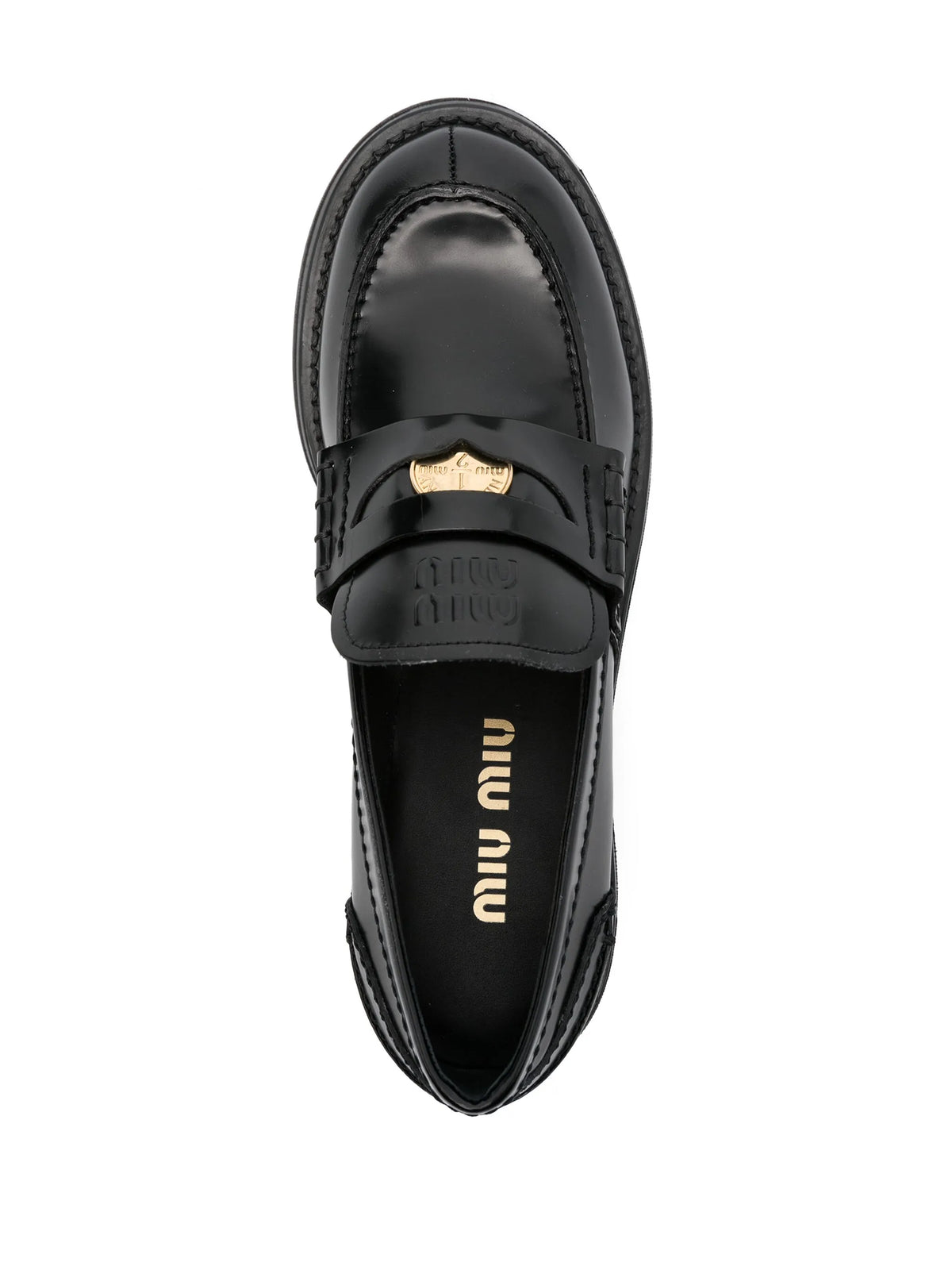 Miu Miu - Coin-embellished Block-heel Loafers