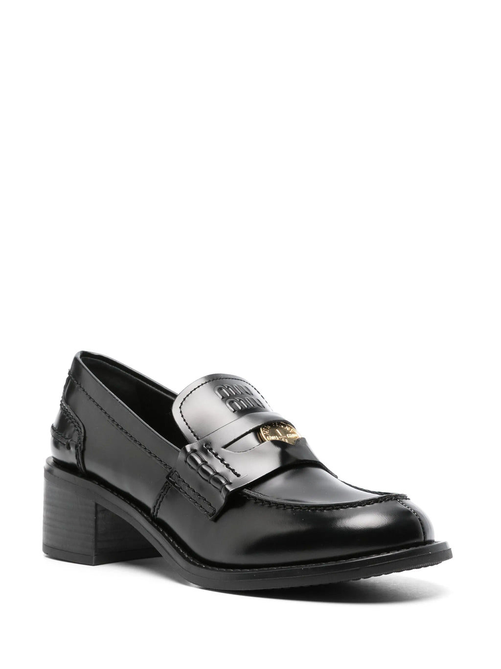 Miu Miu - Coin-embellished Block-heel Loafers