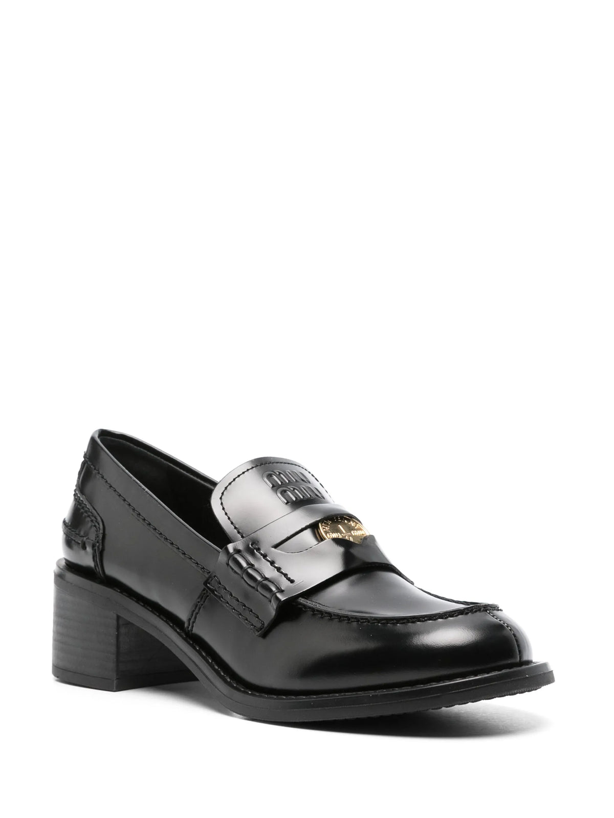 Miu Miu - Coin-embellished Block-heel Loafers