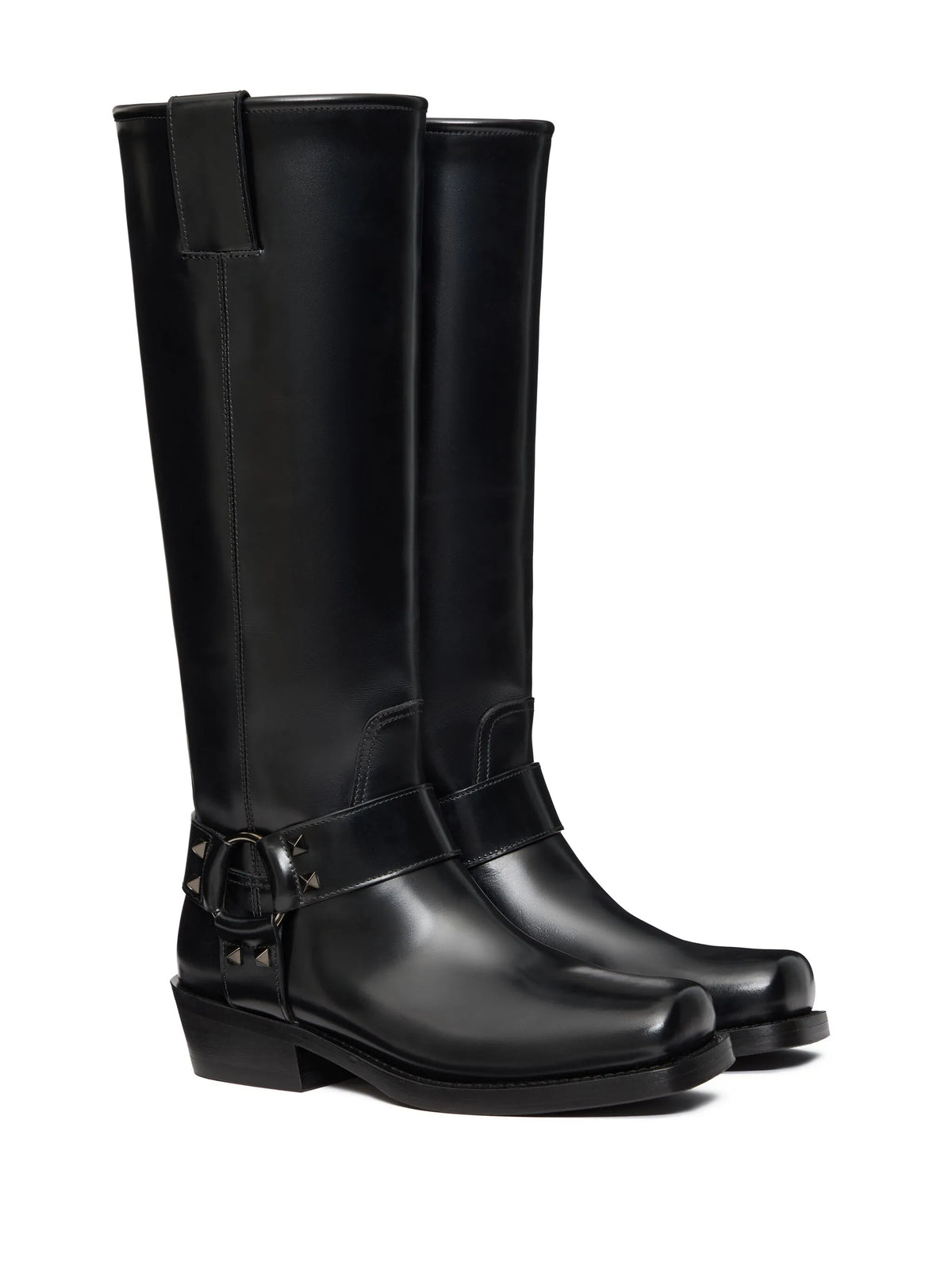 Valentino - 40mm Rockstud Biker Boots
