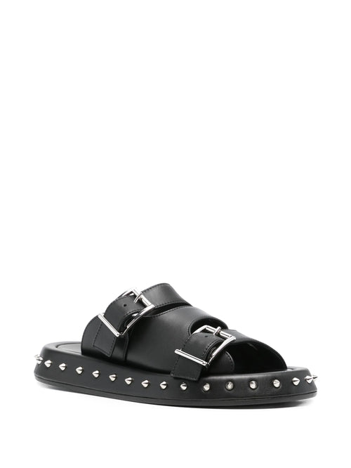 Alexander McQueen - Buckle Leather Sandals