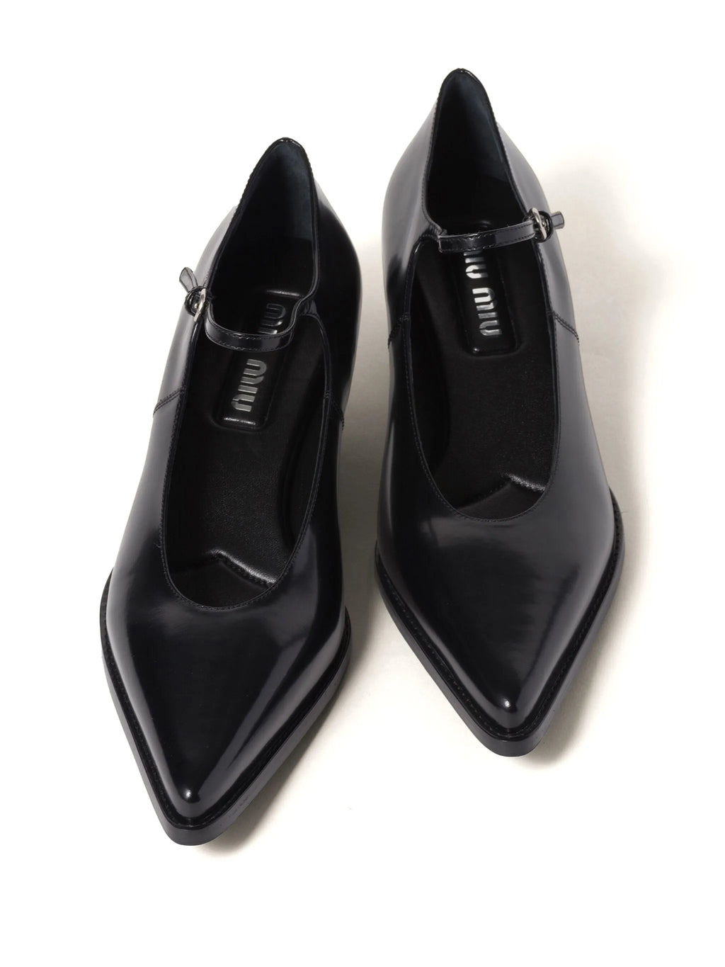 Miu Miu - 35mm Brushed Leather Pumps