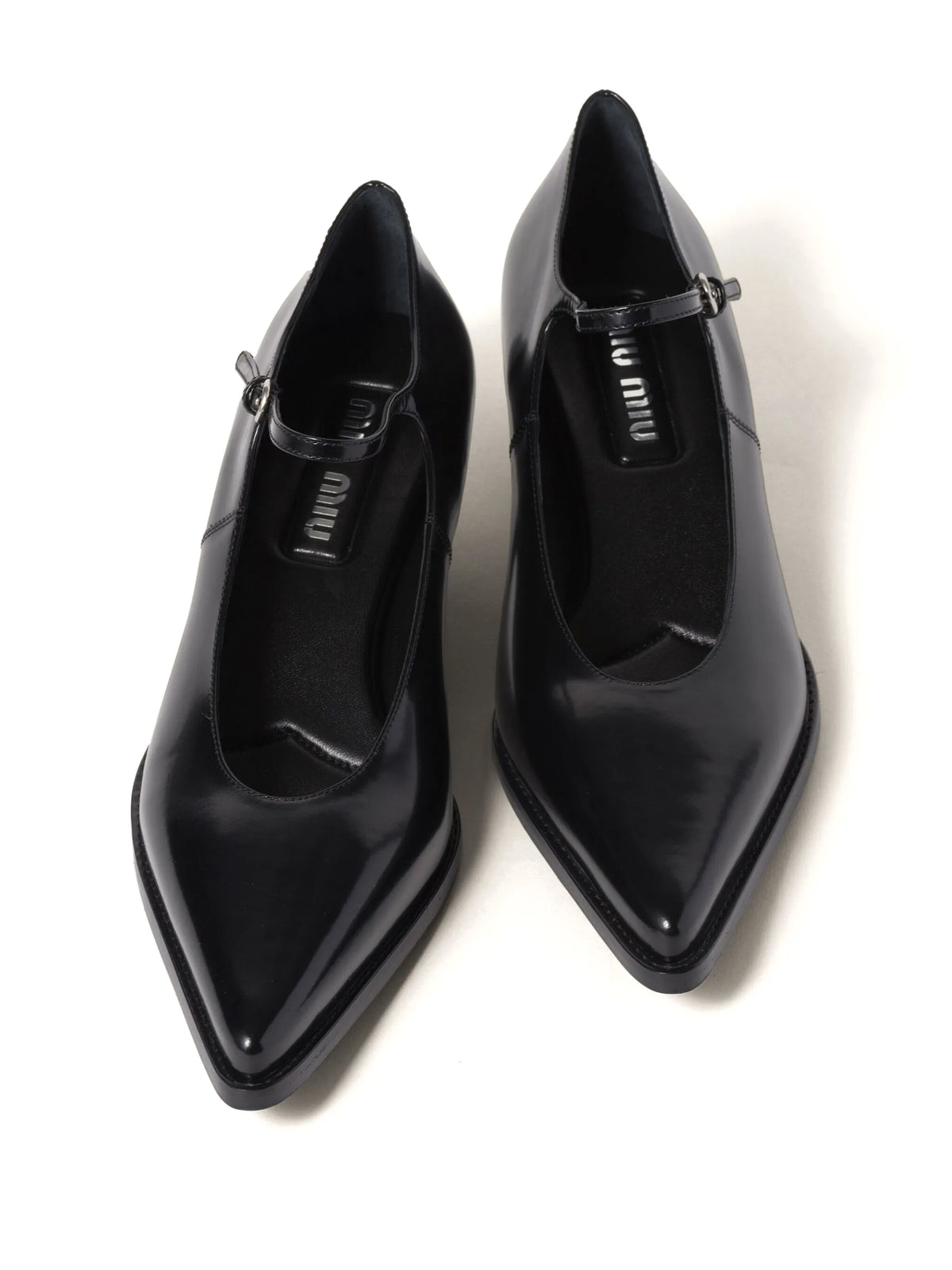 Miu Miu - 35mm Brushed Leather Pumps