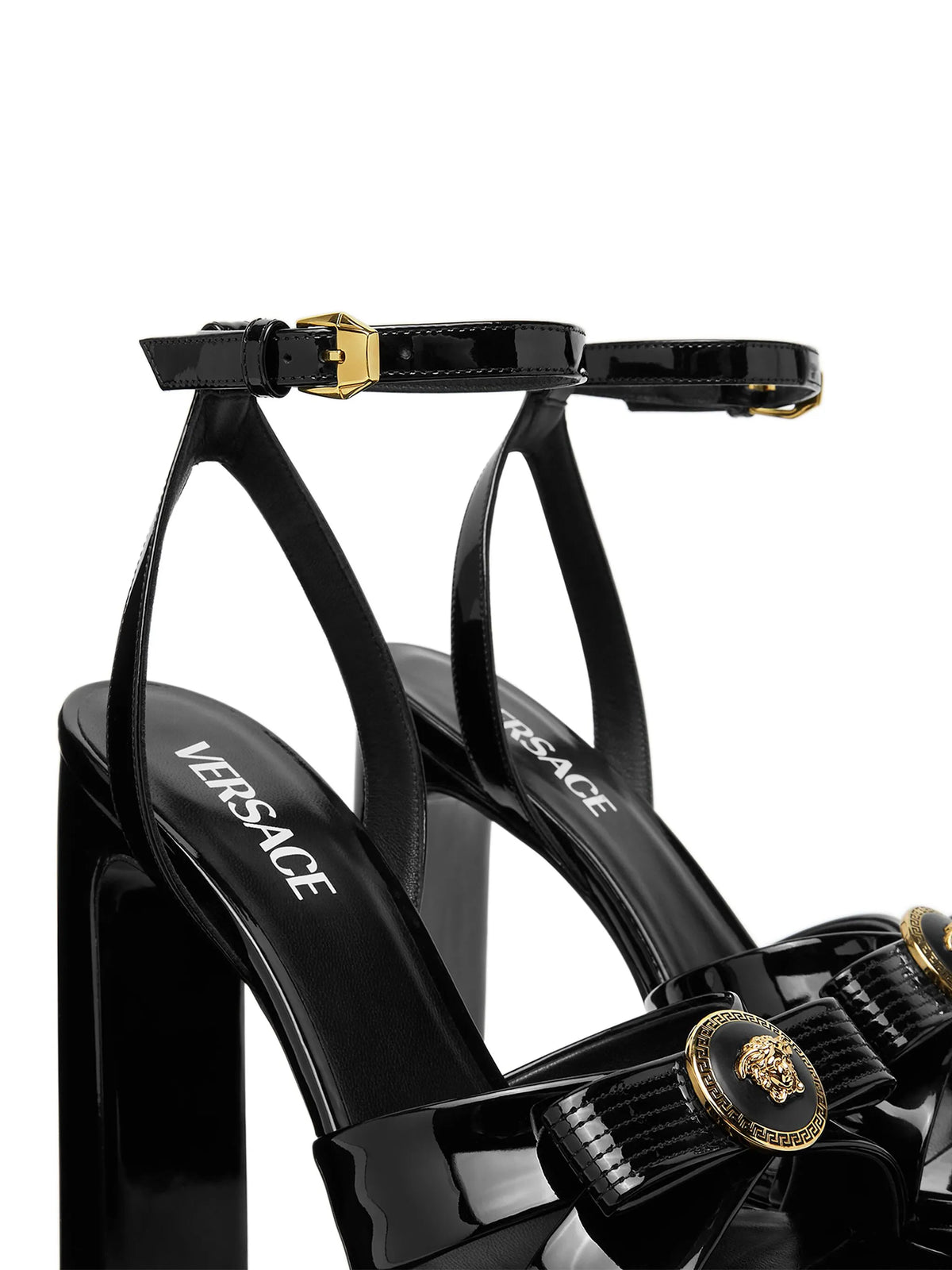 Versace - 140mm Gianni Ribbon Sandals