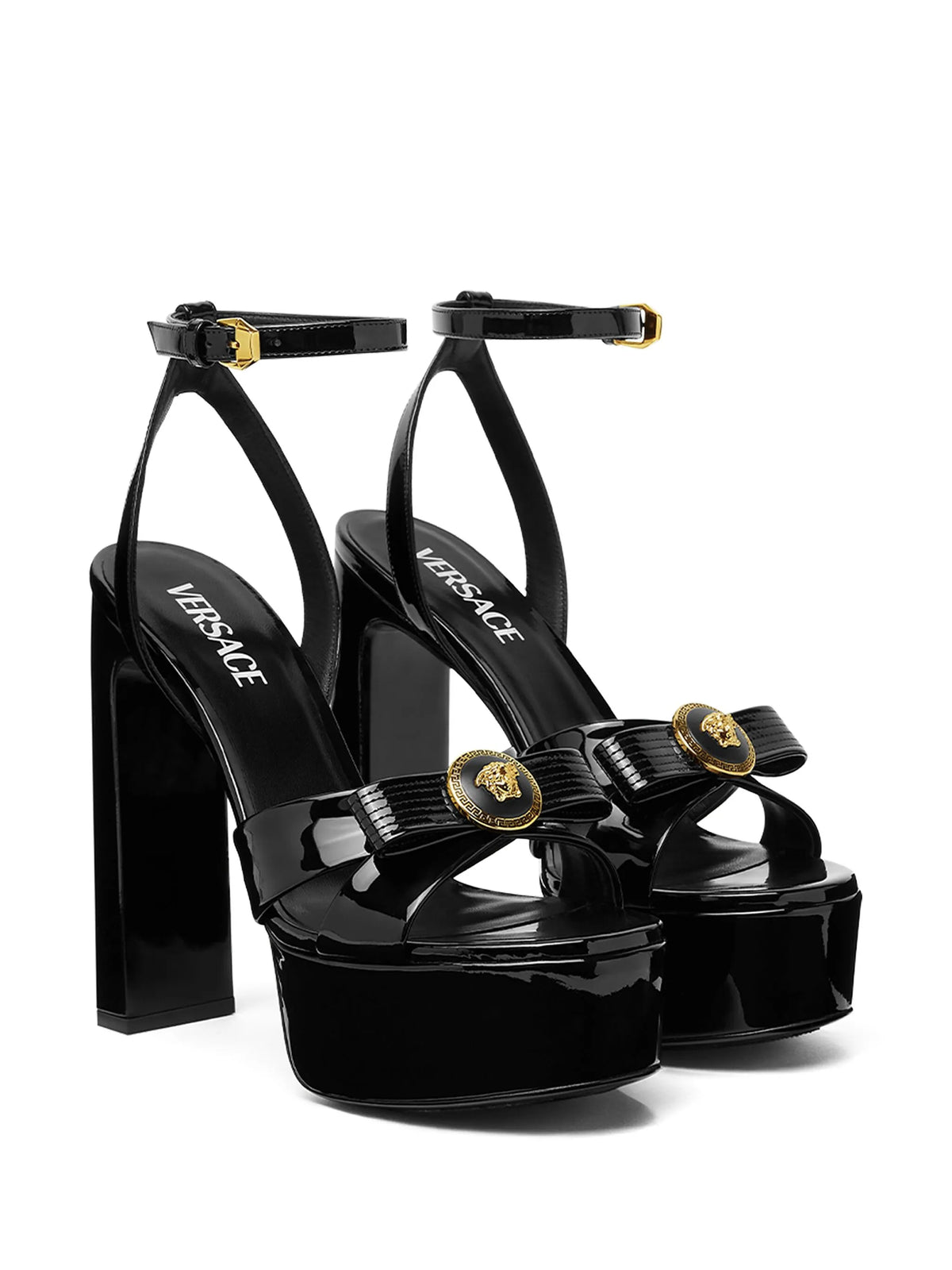 Versace - 140mm Gianni Ribbon Sandals