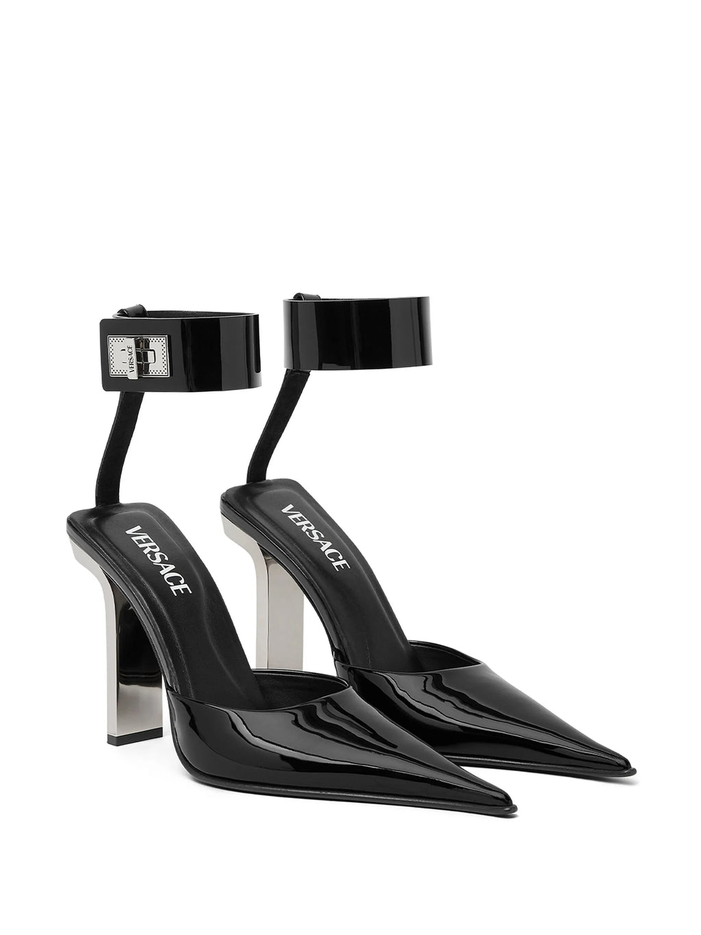 Versace - 105mm Slice Slingback Pumps