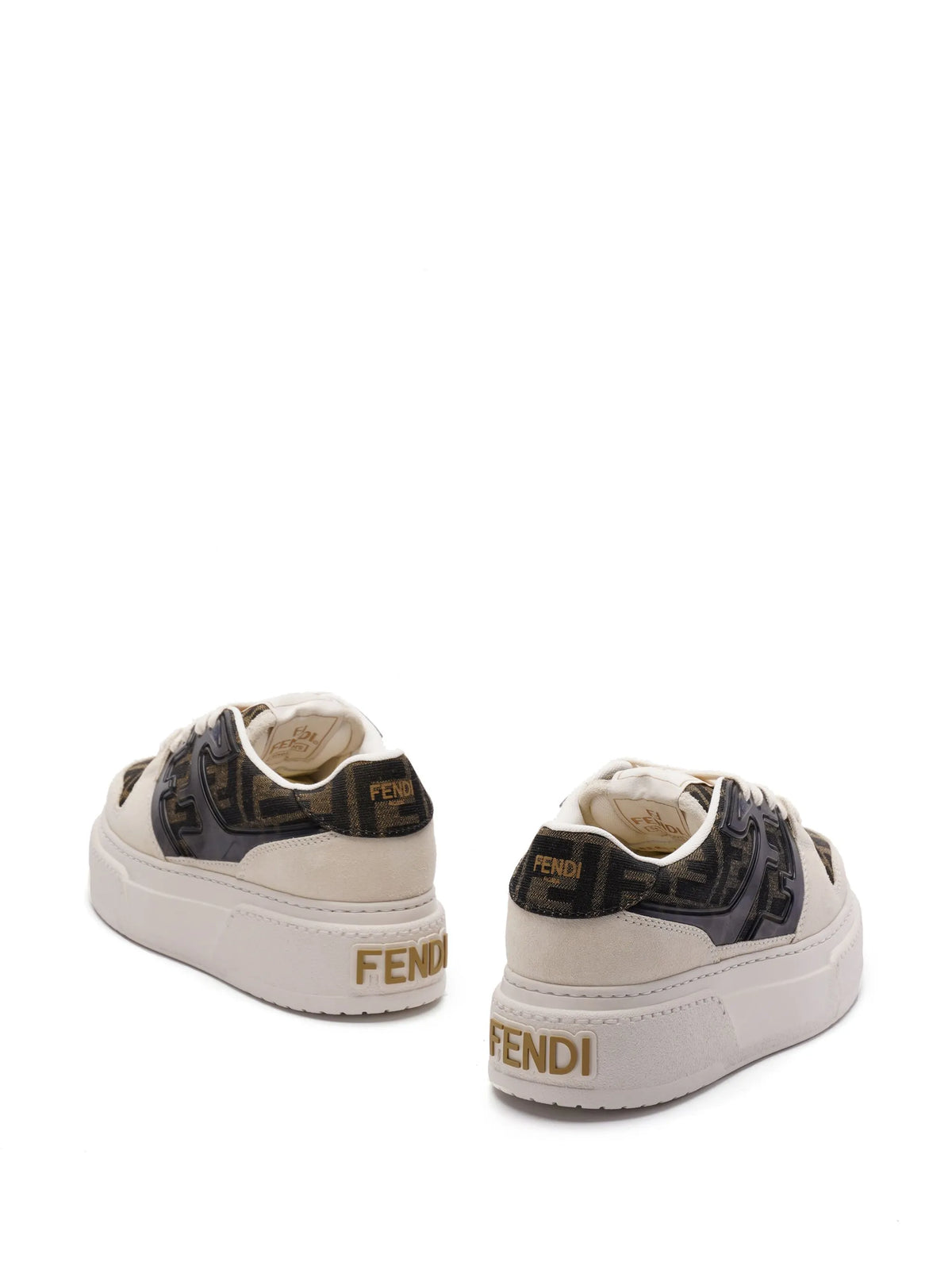 Fendi - Zuca-motif Panelled Sneakers