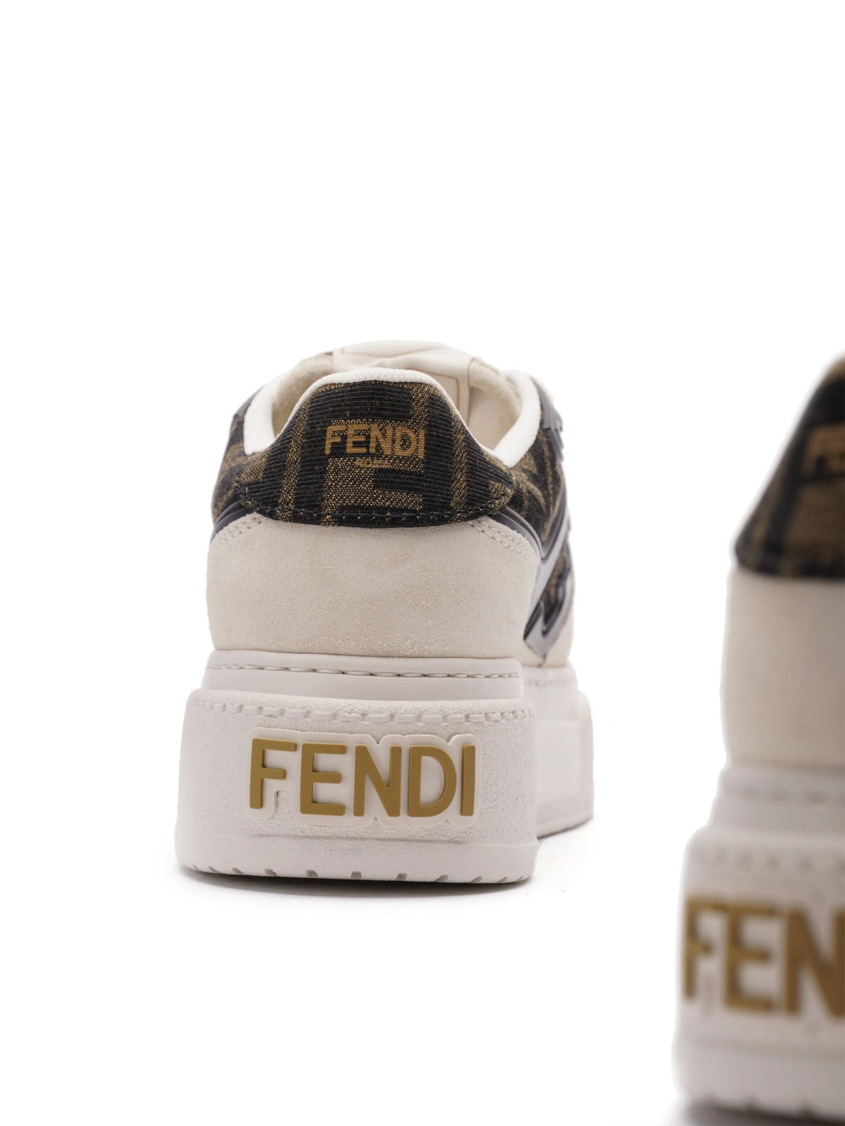 Fendi - Zuca-motif Panelled Sneakers