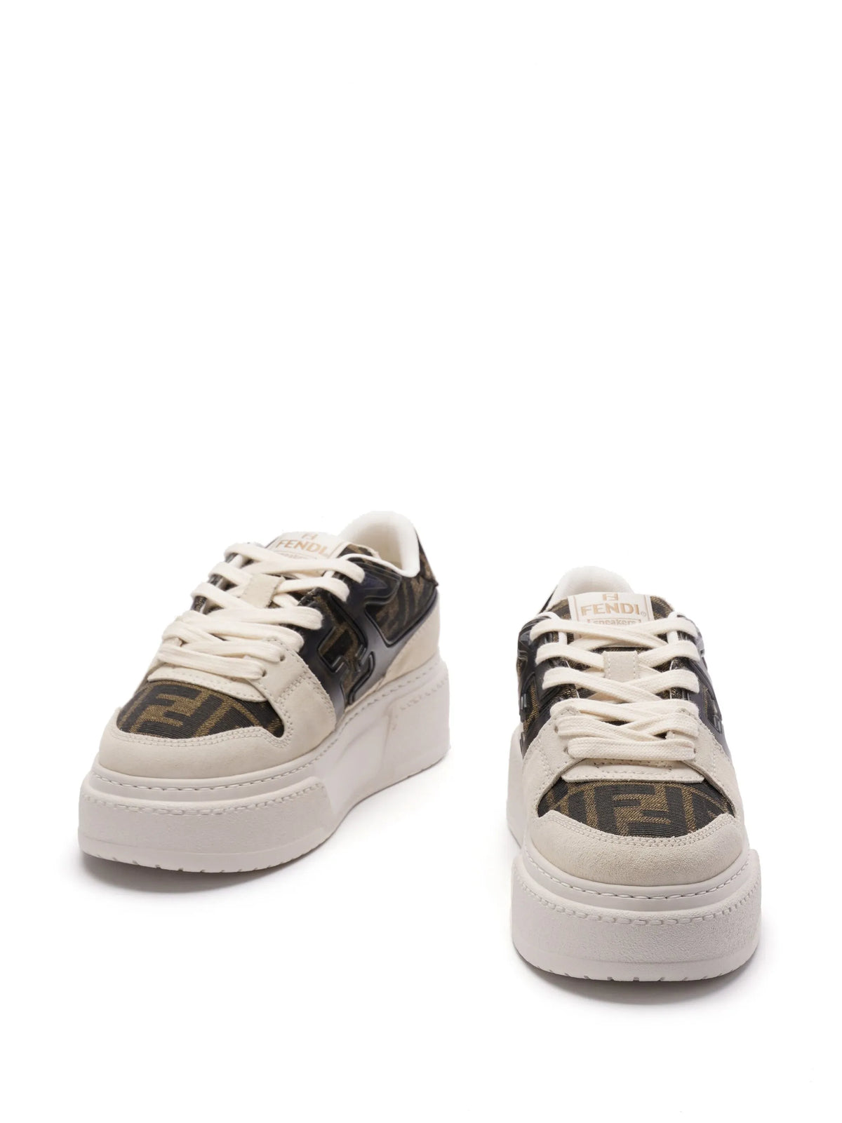 Fendi - Zuca-motif Panelled Sneakers