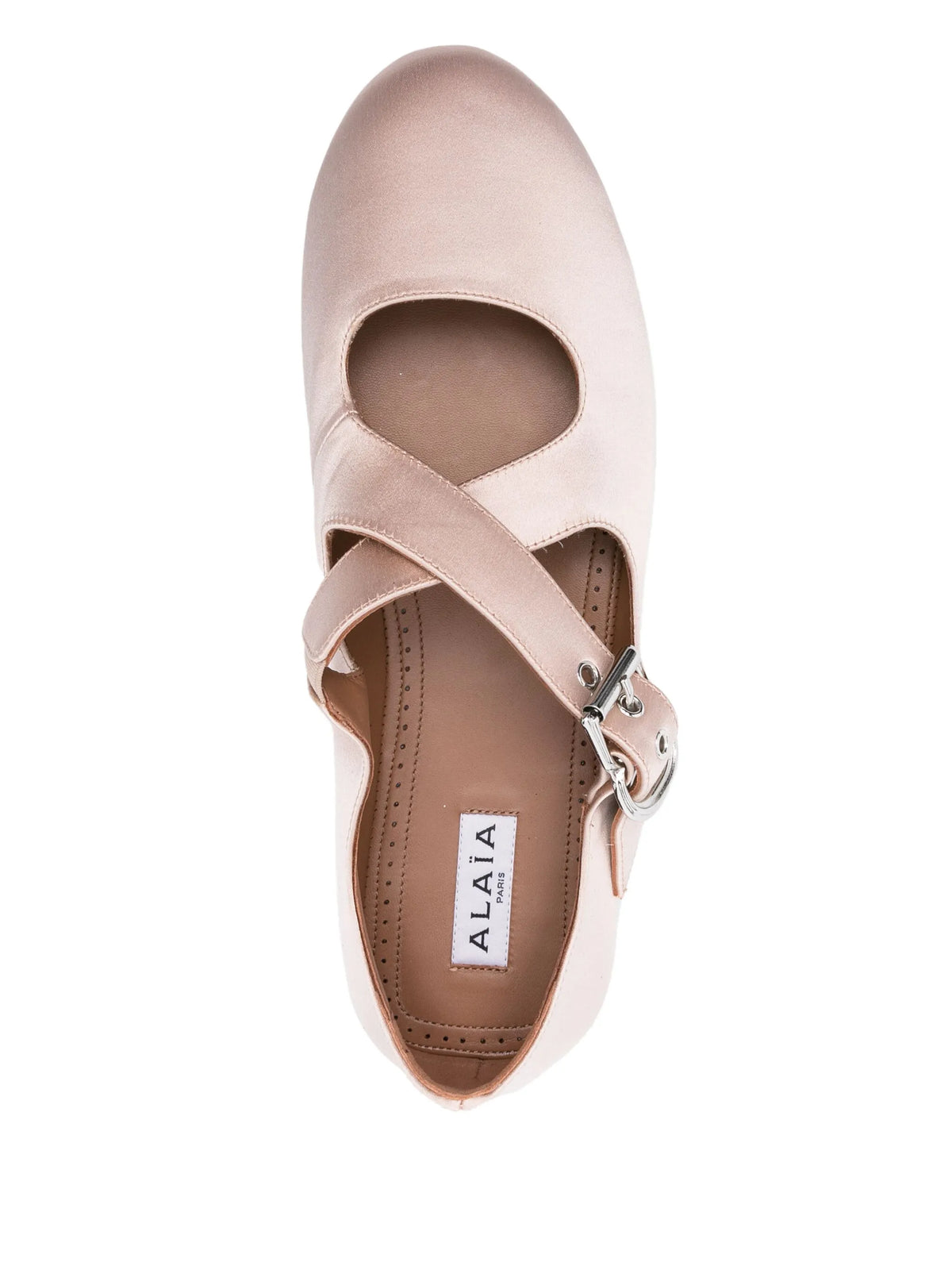 Alaïa - Criss-cross Satin Ballet Flats