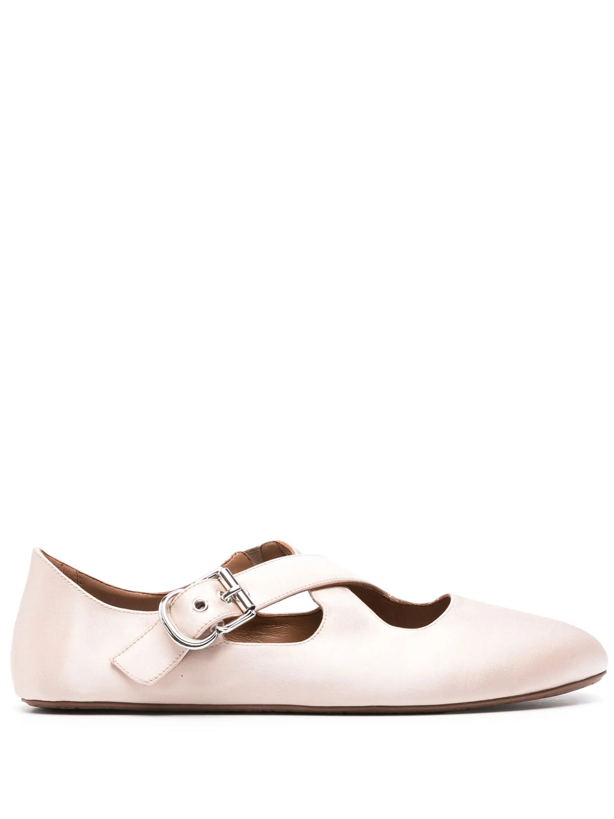 Alaïa - Criss-cross Satin Ballet Flats