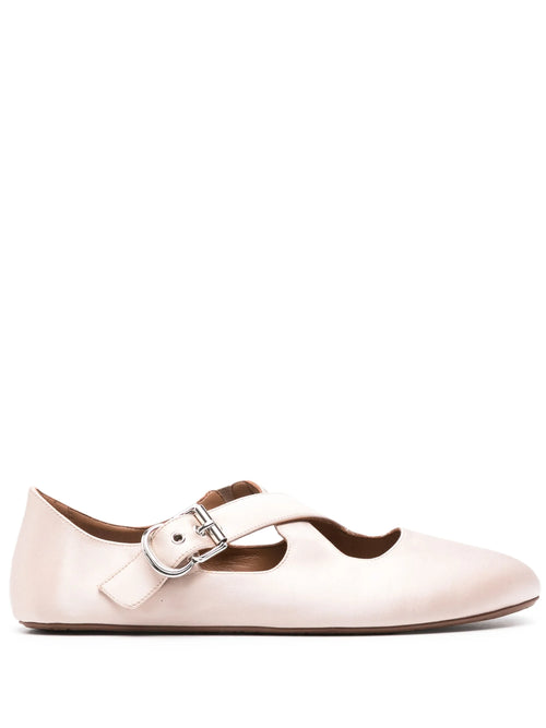 Alaïa - Criss-cross Satin Ballet Flats