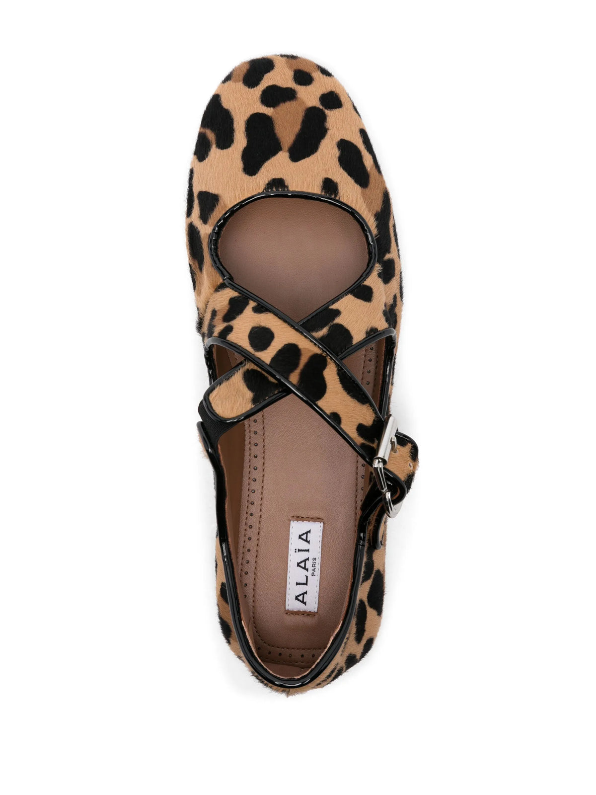 Alaïa - Criss-cross Ballet Flats - Light Brown