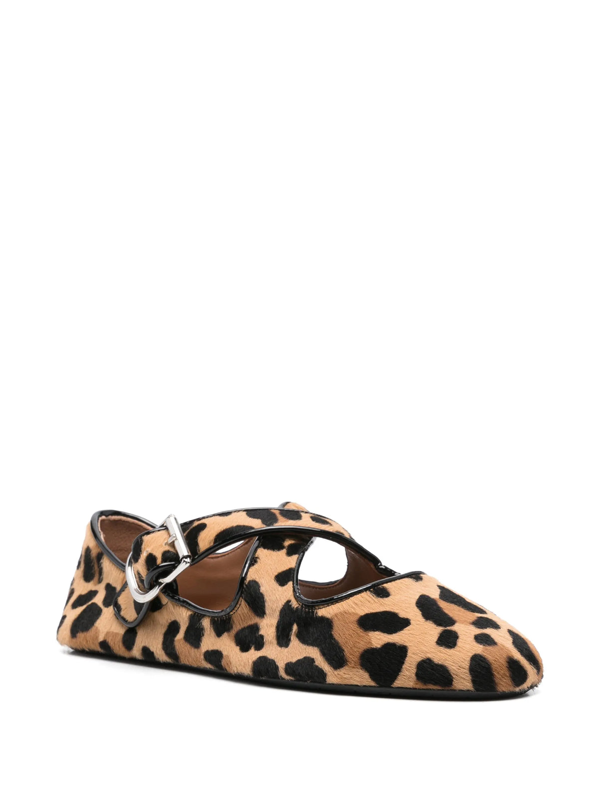 Alaïa - Criss-cross Ballet Flats - Light Brown