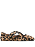 Alaïa - Criss-cross Ballet Flats - Light Brown
