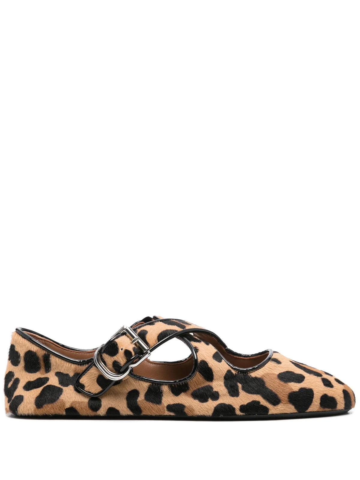 Alaïa - Criss-cross Ballet Flats - Light Brown