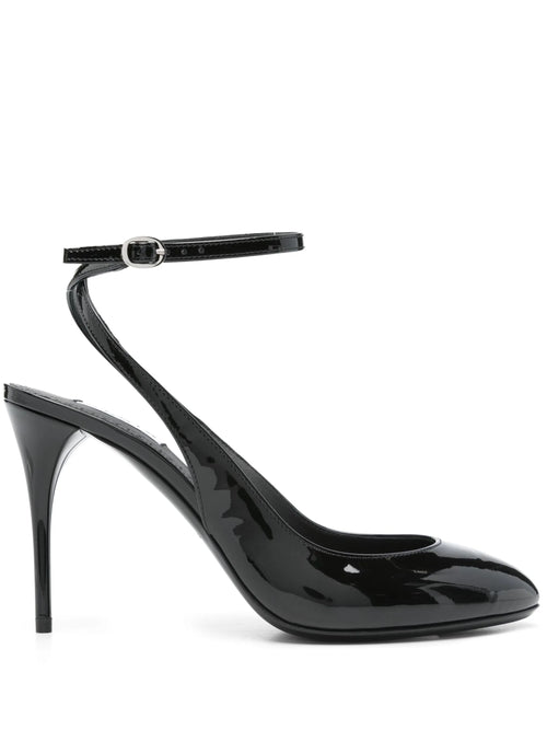 Alaïa - 90mm Patent-leather Slingback Pumps