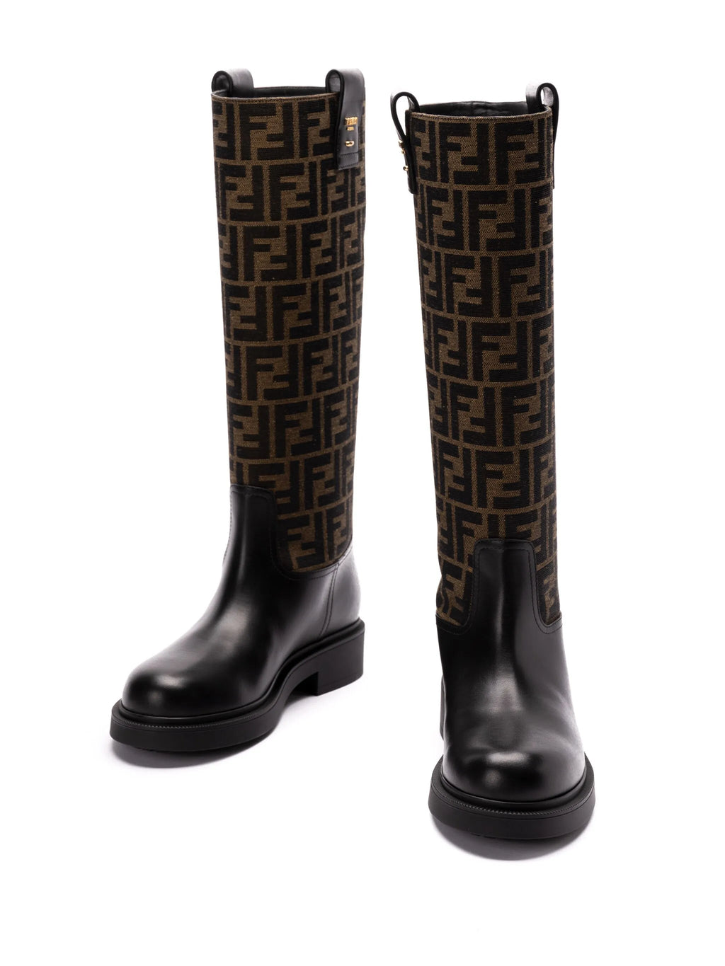 Fendi - 35mm FF Jacquard Boots