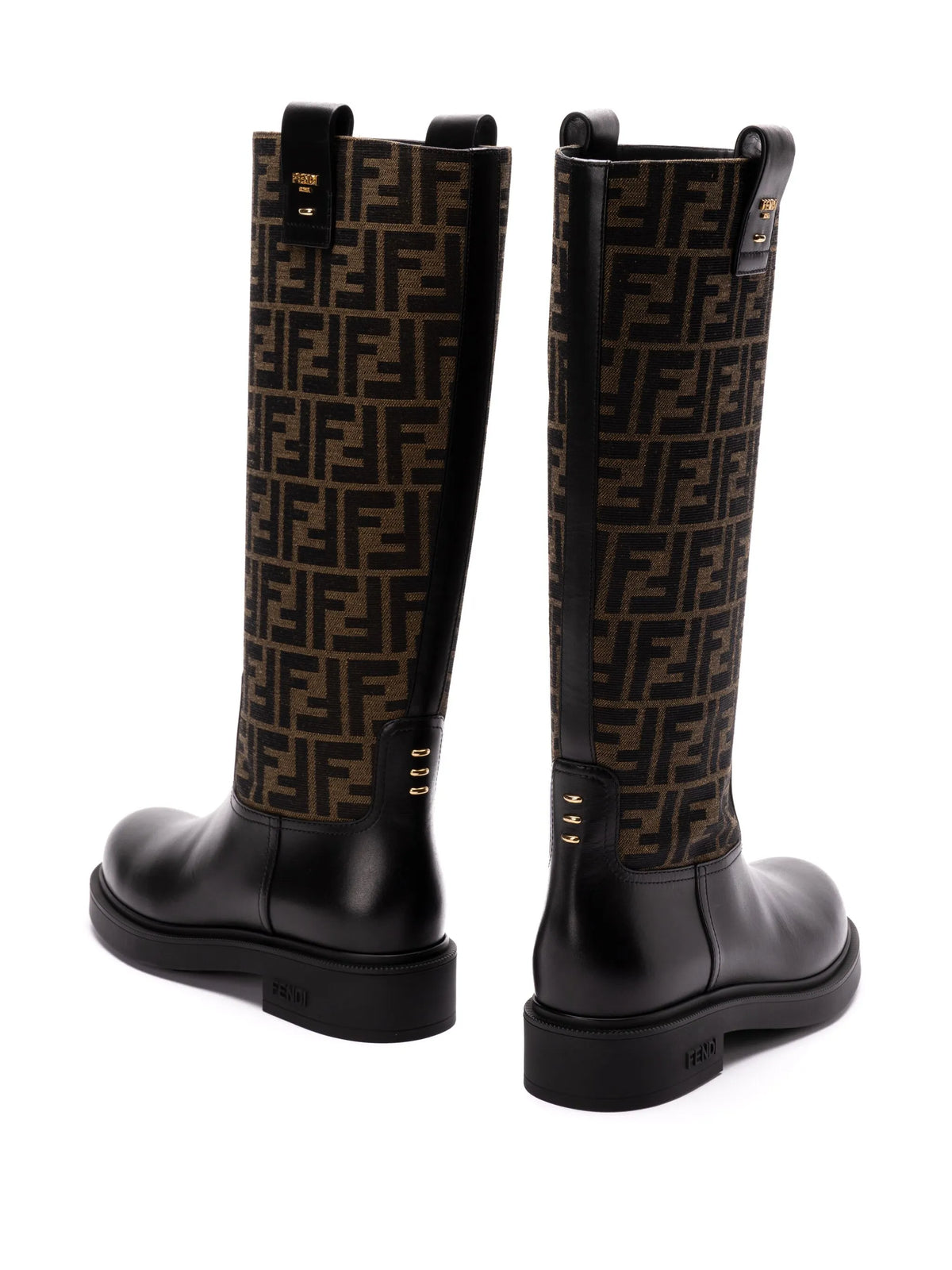 Fendi - 35mm FF Jacquard Boots