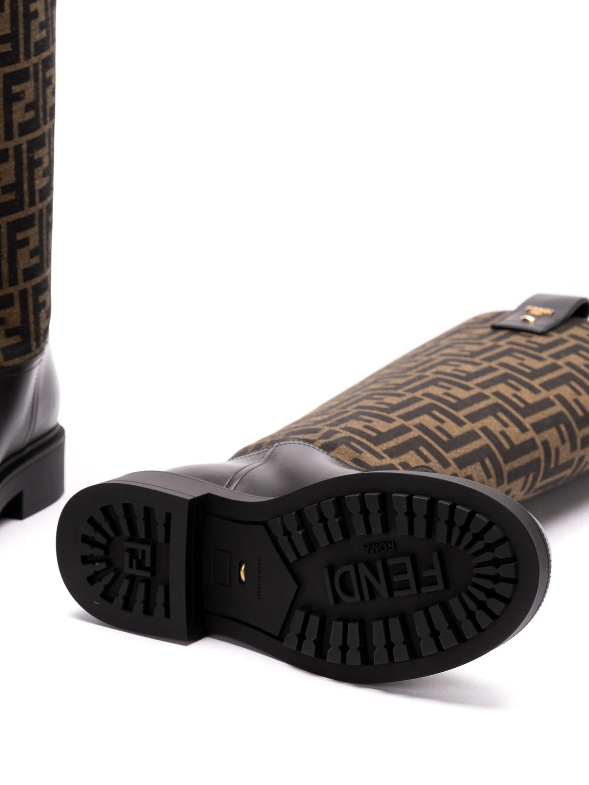 Fendi - 35mm FF Jacquard Boots