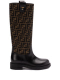 Fendi - 35mm FF Jacquard Boots