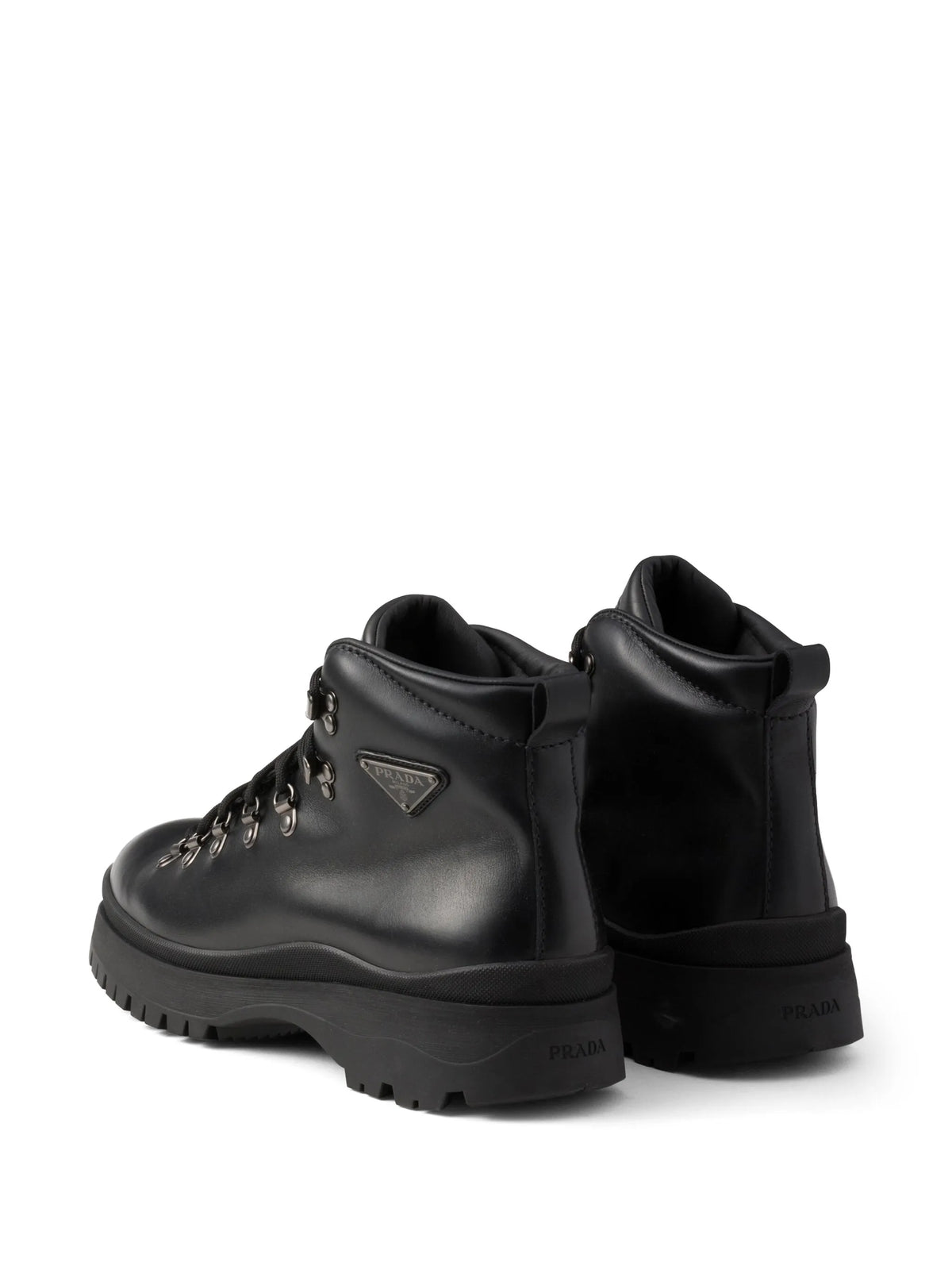 Prada - Brixxen Leather Booties