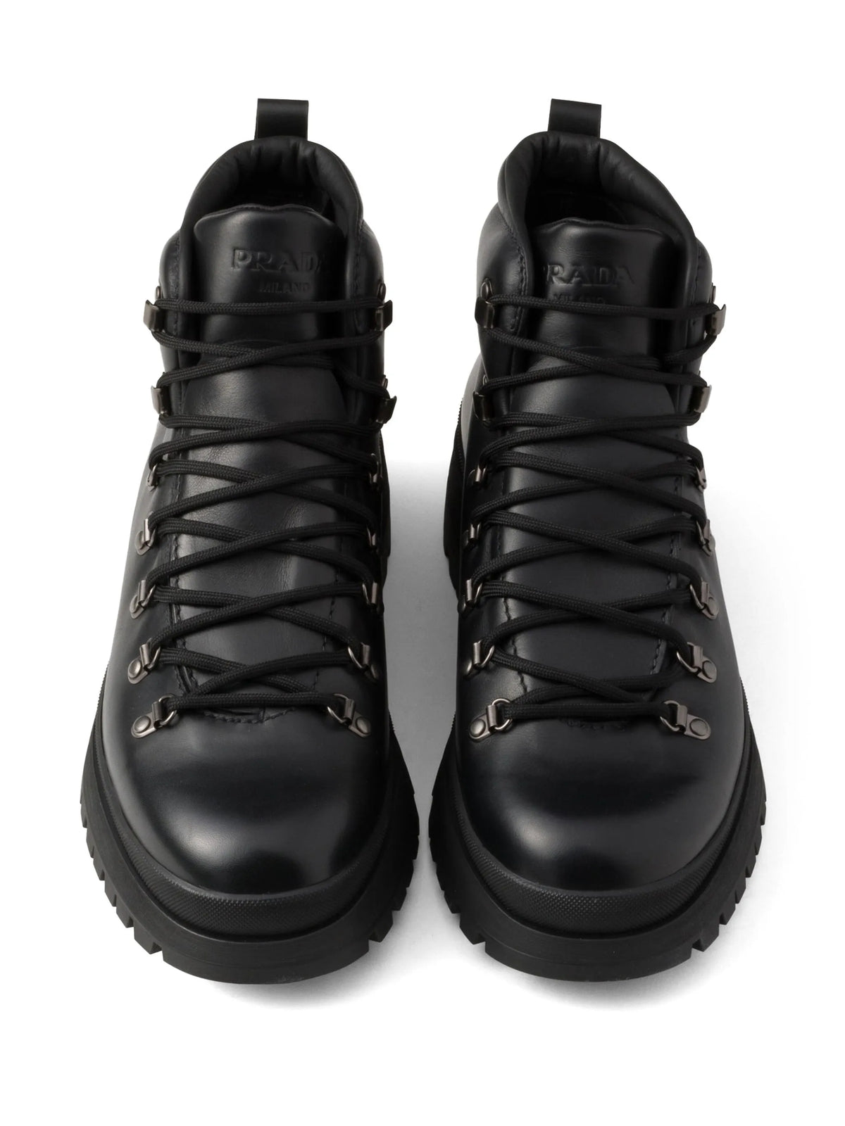 Prada - Brixxen Leather Booties