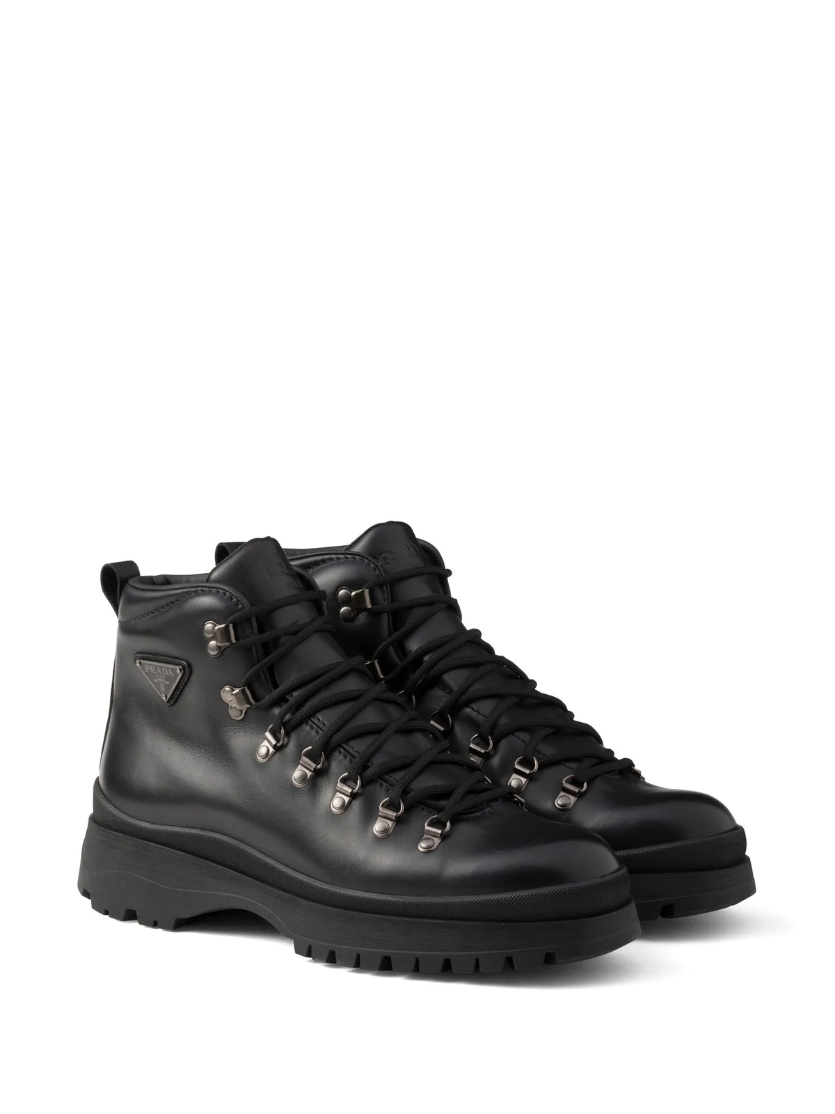 Prada - Brixxen Leather Booties