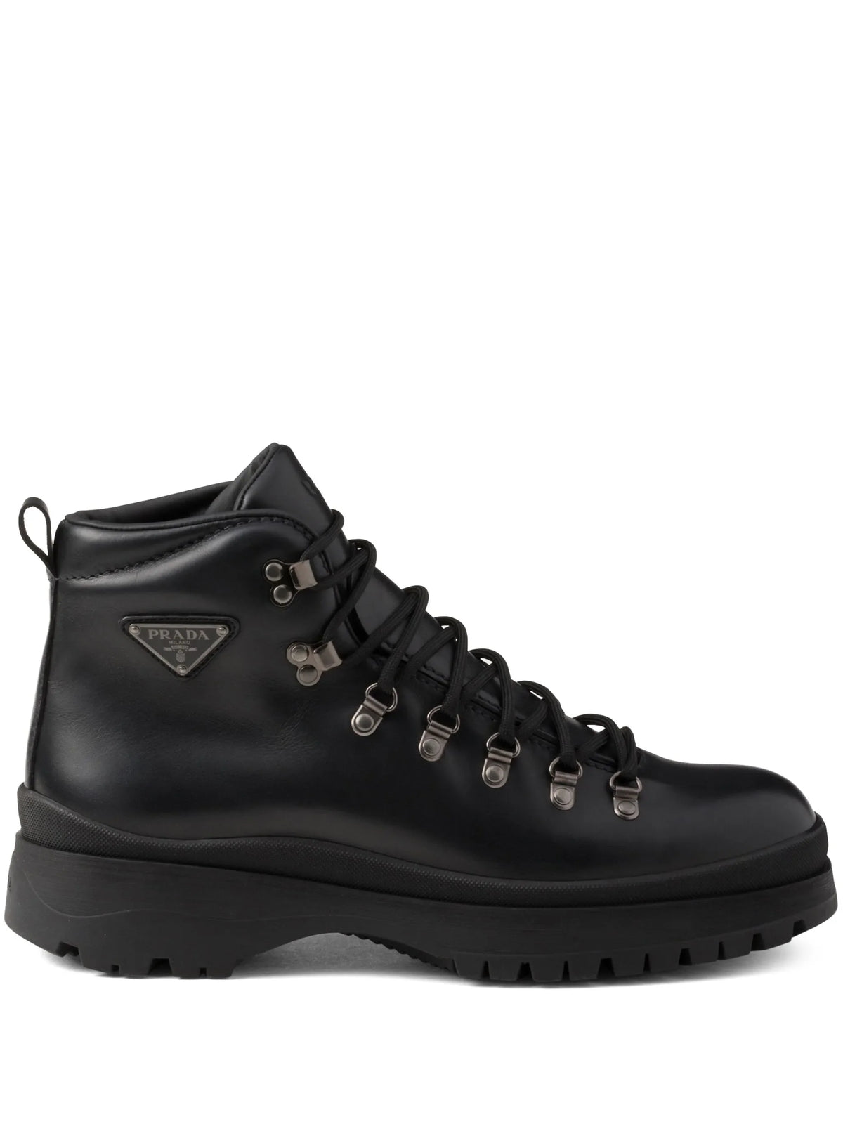 Prada - Brixxen Leather Booties