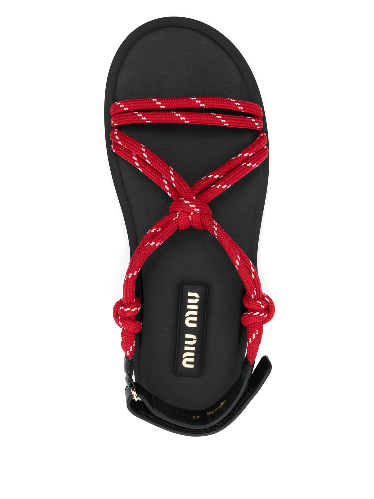 Miu Miu - Riviere Cord Leather Sandals