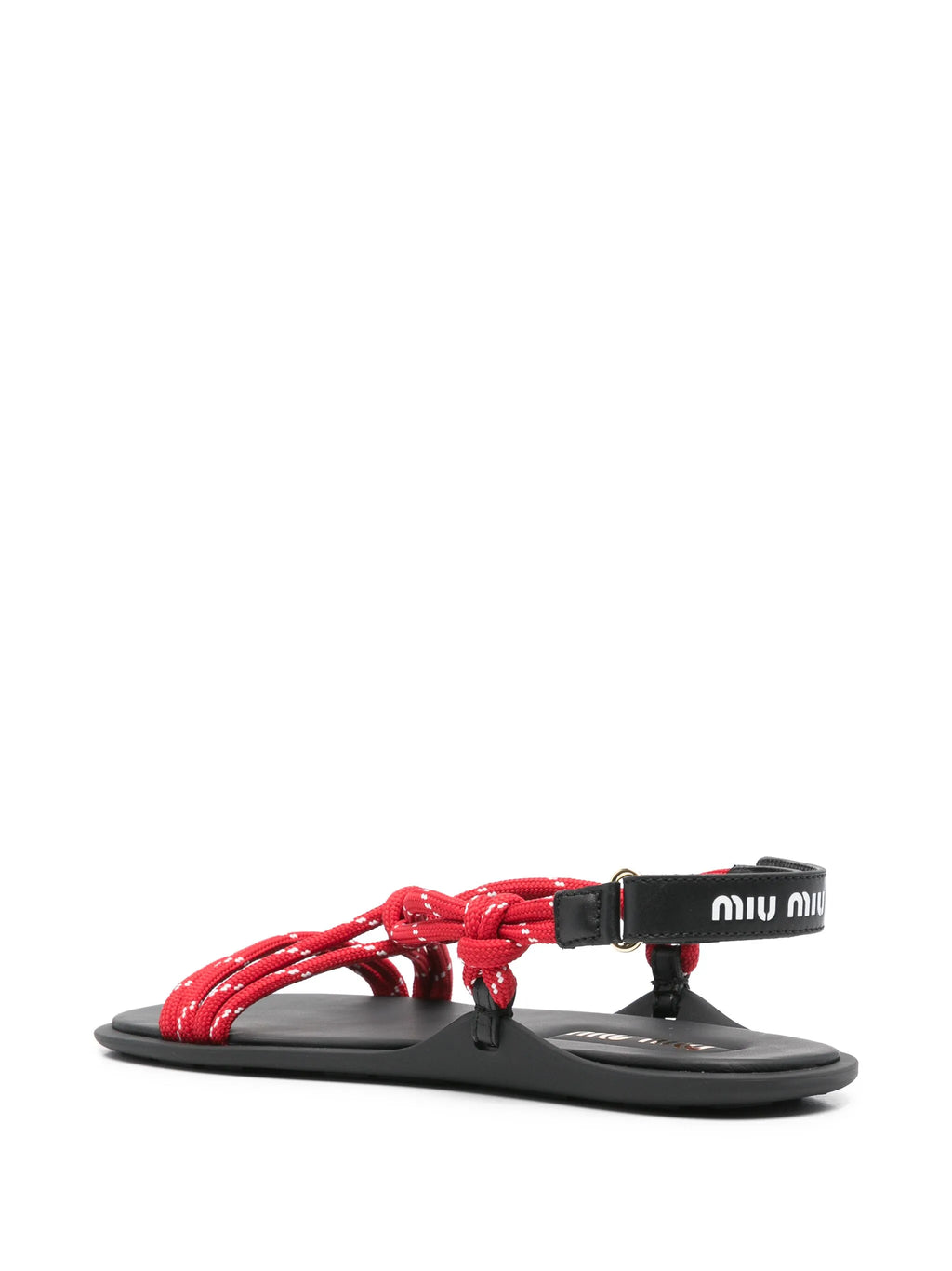 Miu Miu - Riviere Cord Leather Sandals
