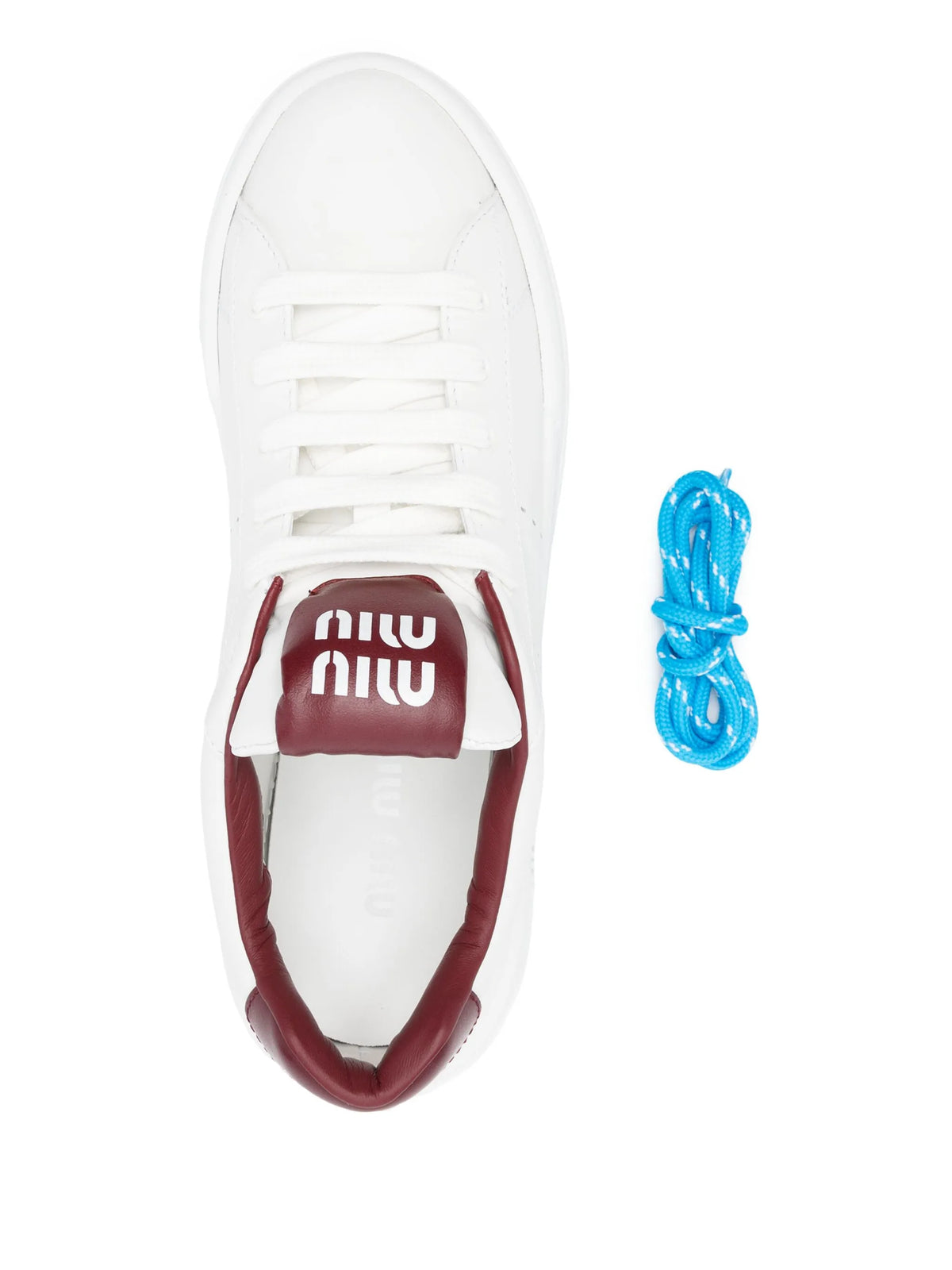 Miu Miu - Logo-patch Leather Sneakers