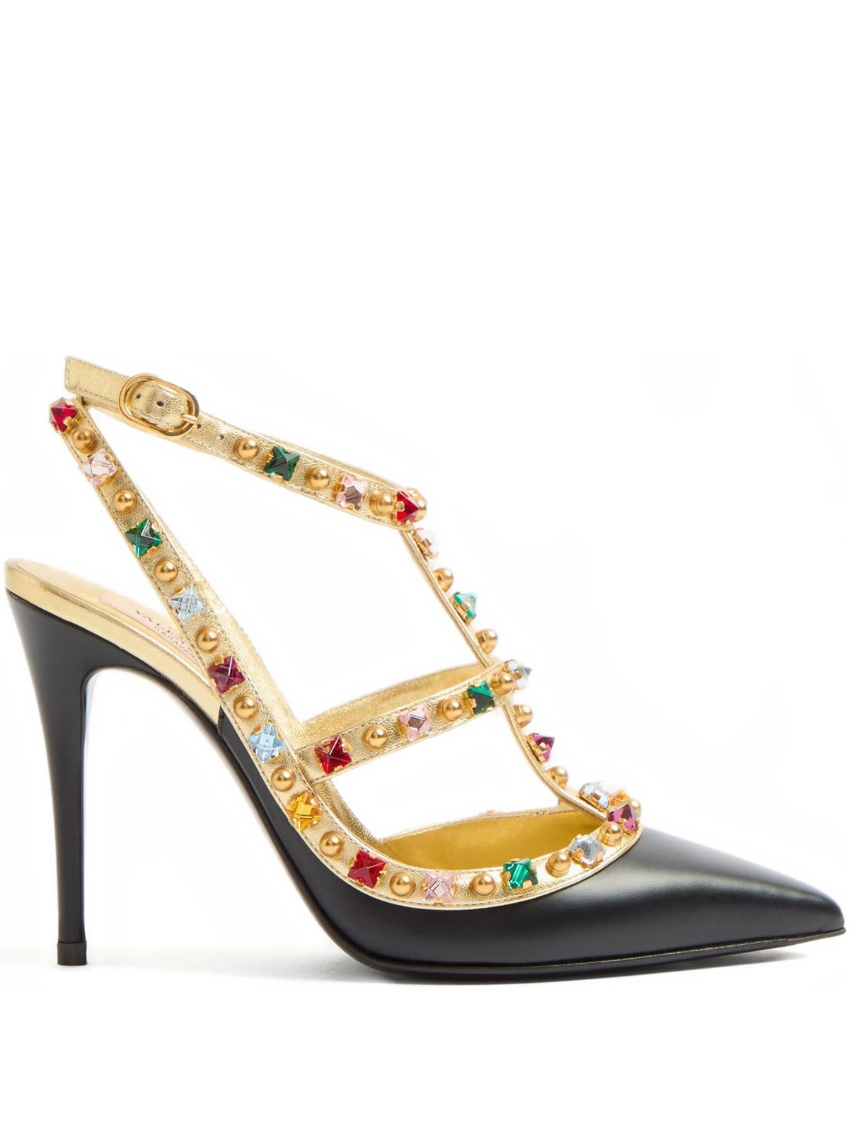 Valentino - 100mm Rockstud Embellished Pumps