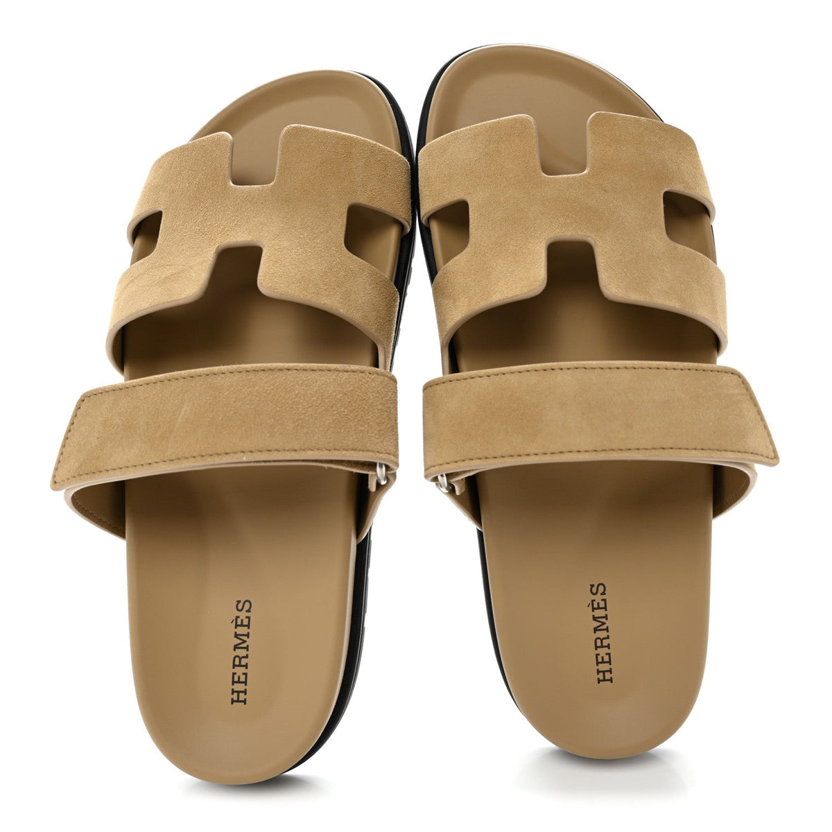 Hermès - Suede Goatskin Chypre Sandals