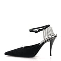 Saint Laurent - Kid Scamosciato Sling 90 Chain Pumps