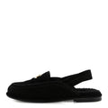 Chanel - Suede Calfskin CC Slingback Loafers