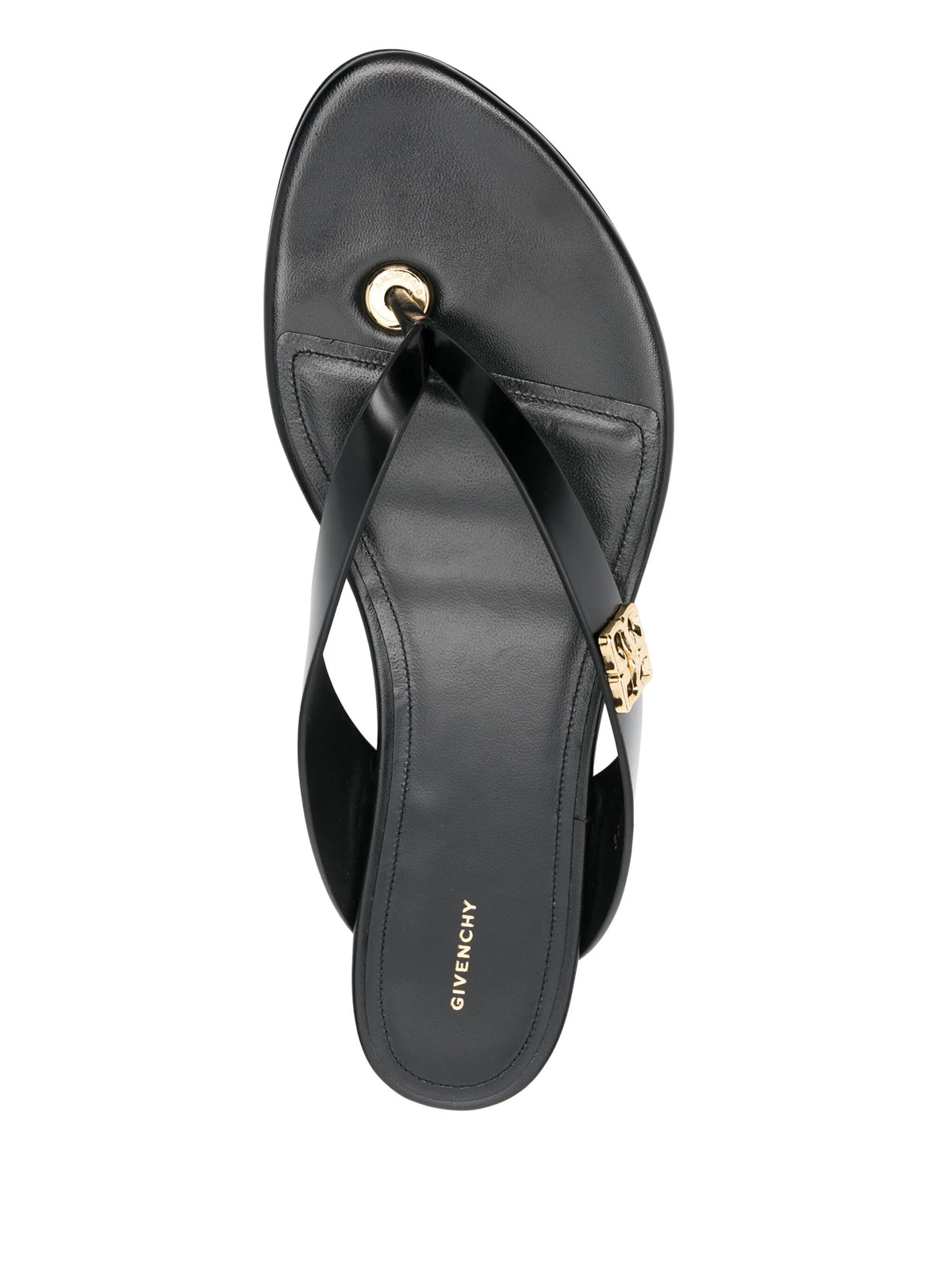 Givenchy - Tong Sandals 4G Liquid In Leather