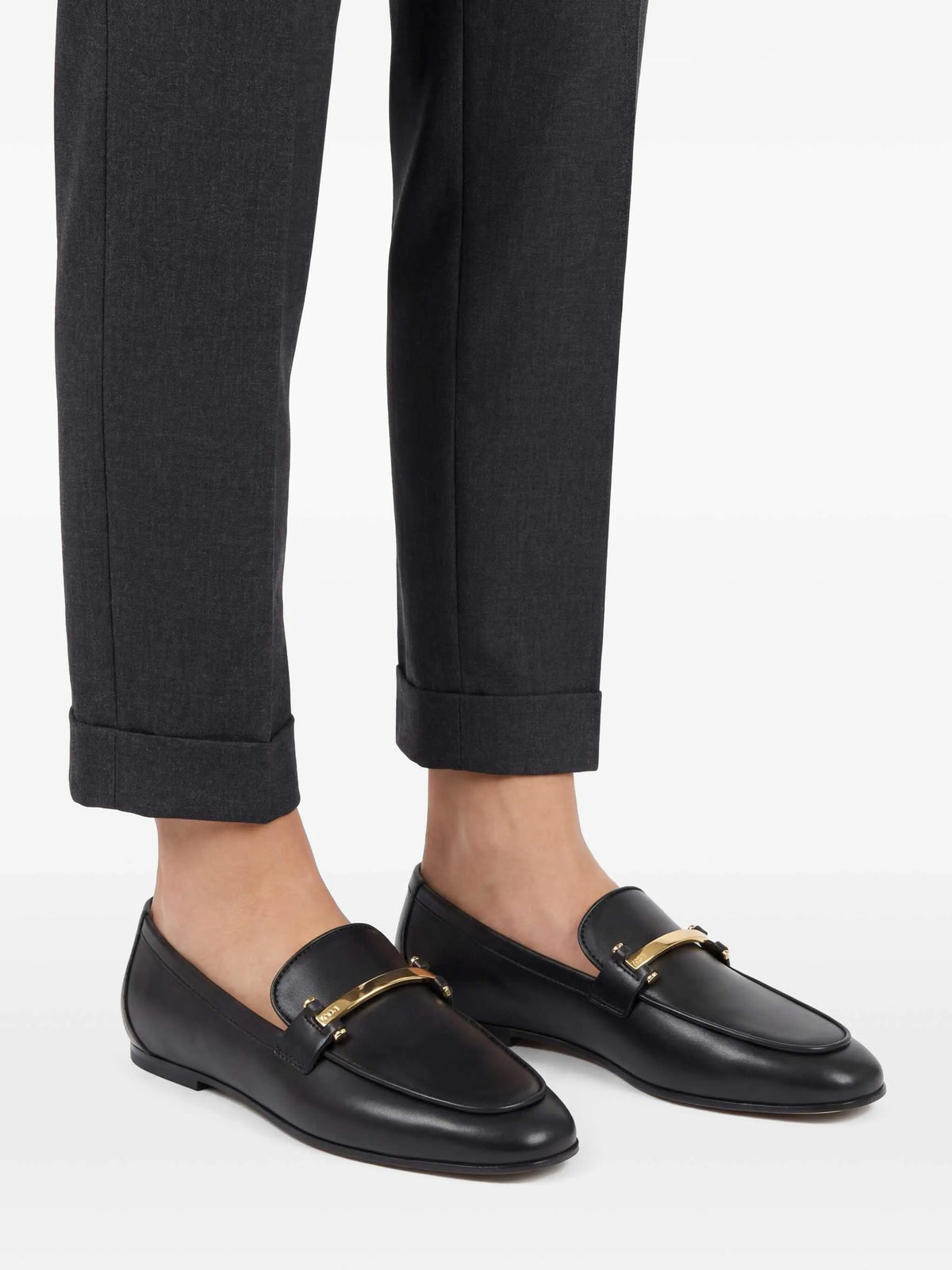 Tod's - Metal-bar Leather Loafers
