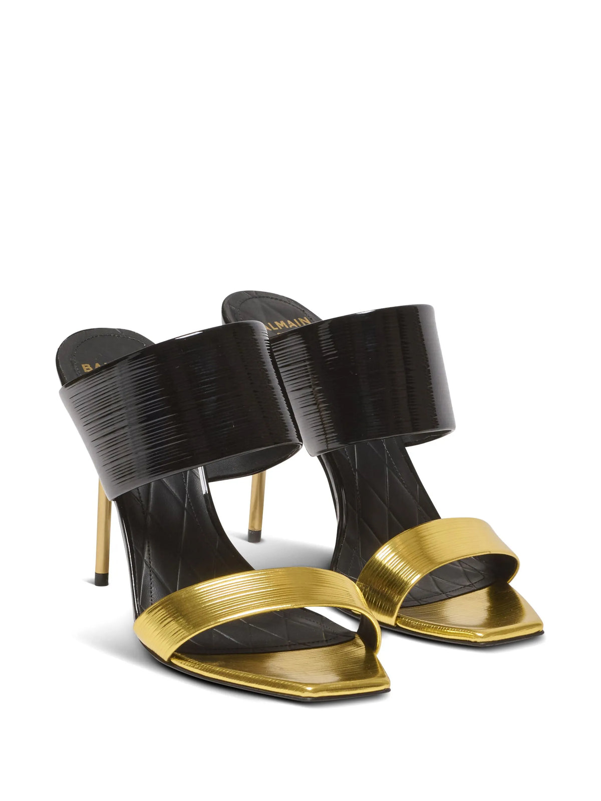 Balmain - 95mm PB Leather Sandals