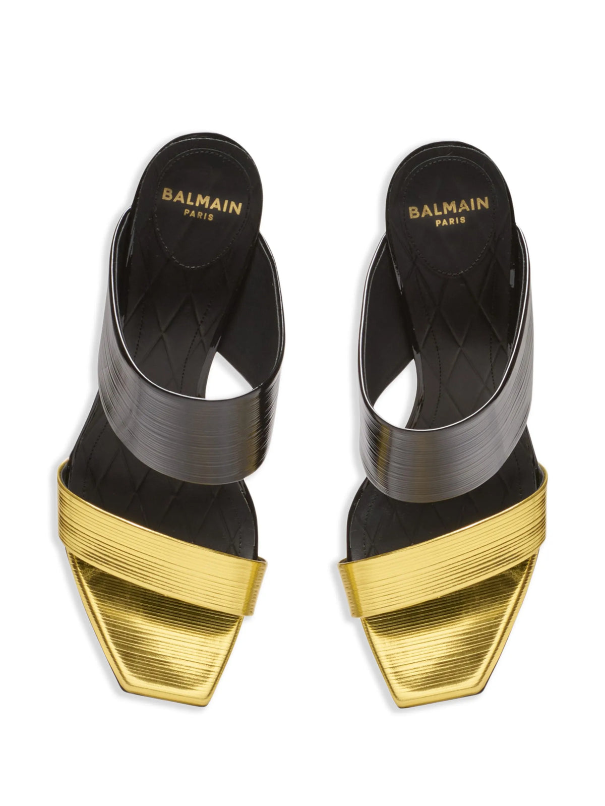 Balmain - 95mm PB Leather Sandals