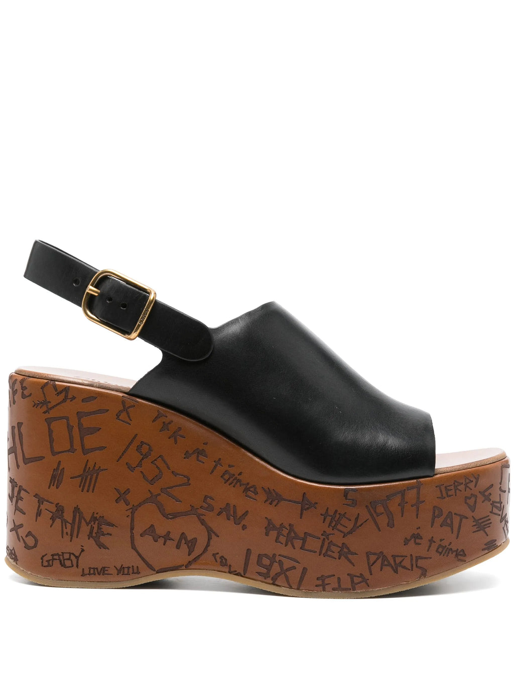 Chloé - 80mm Maxime Wedge Sandals