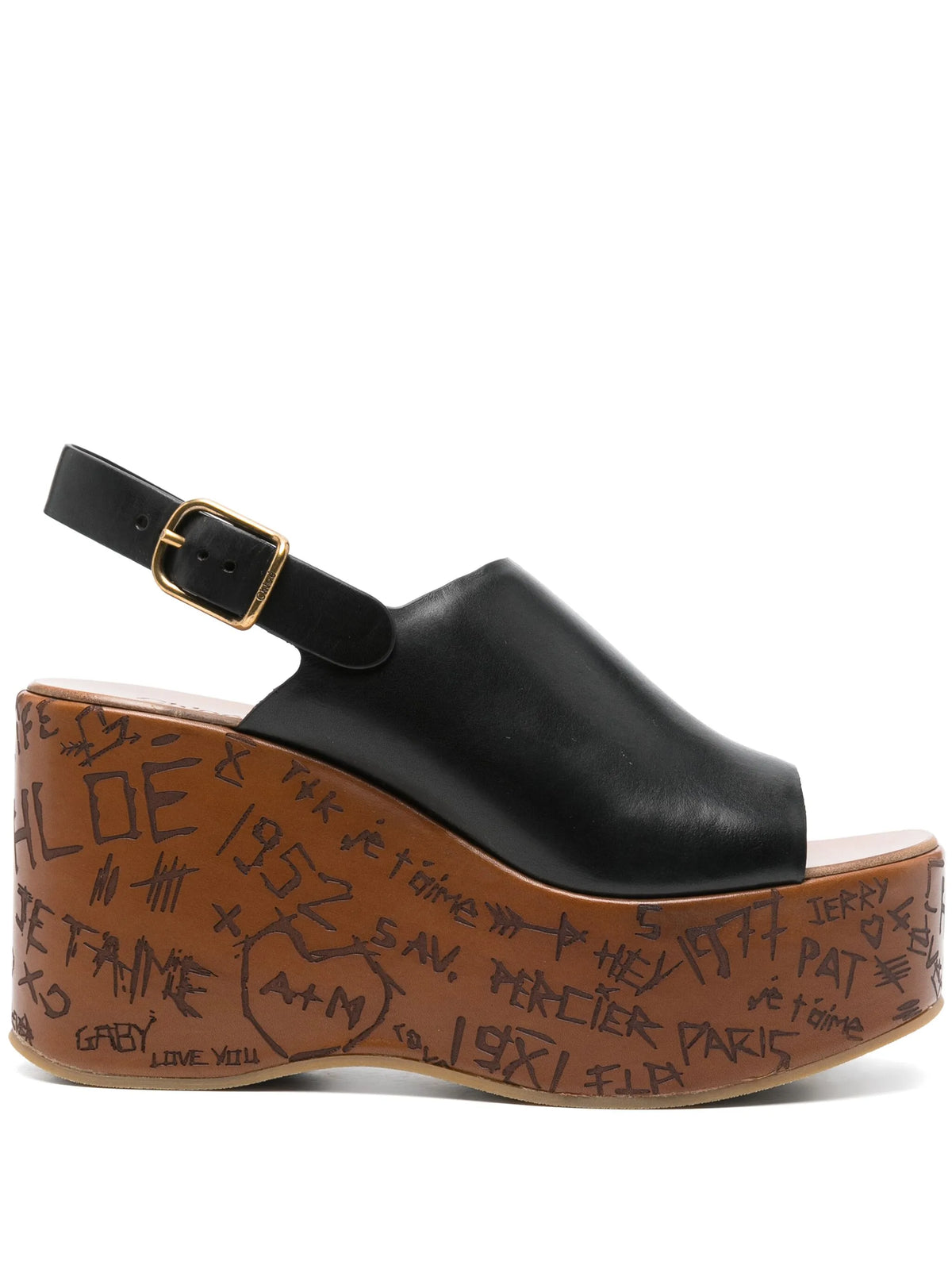 Chloé - 80mm Maxime Wedge Sandals