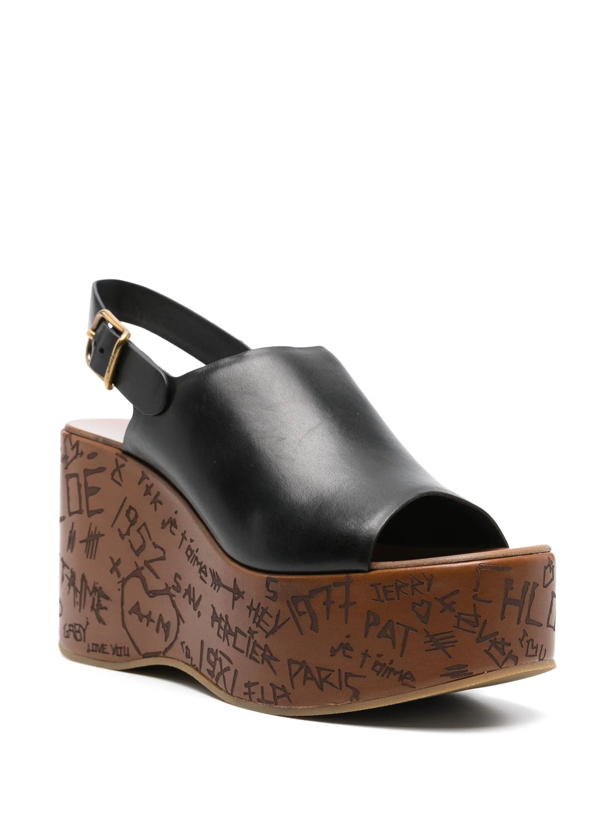Chloé - 80mm Maxime Wedge Sandals