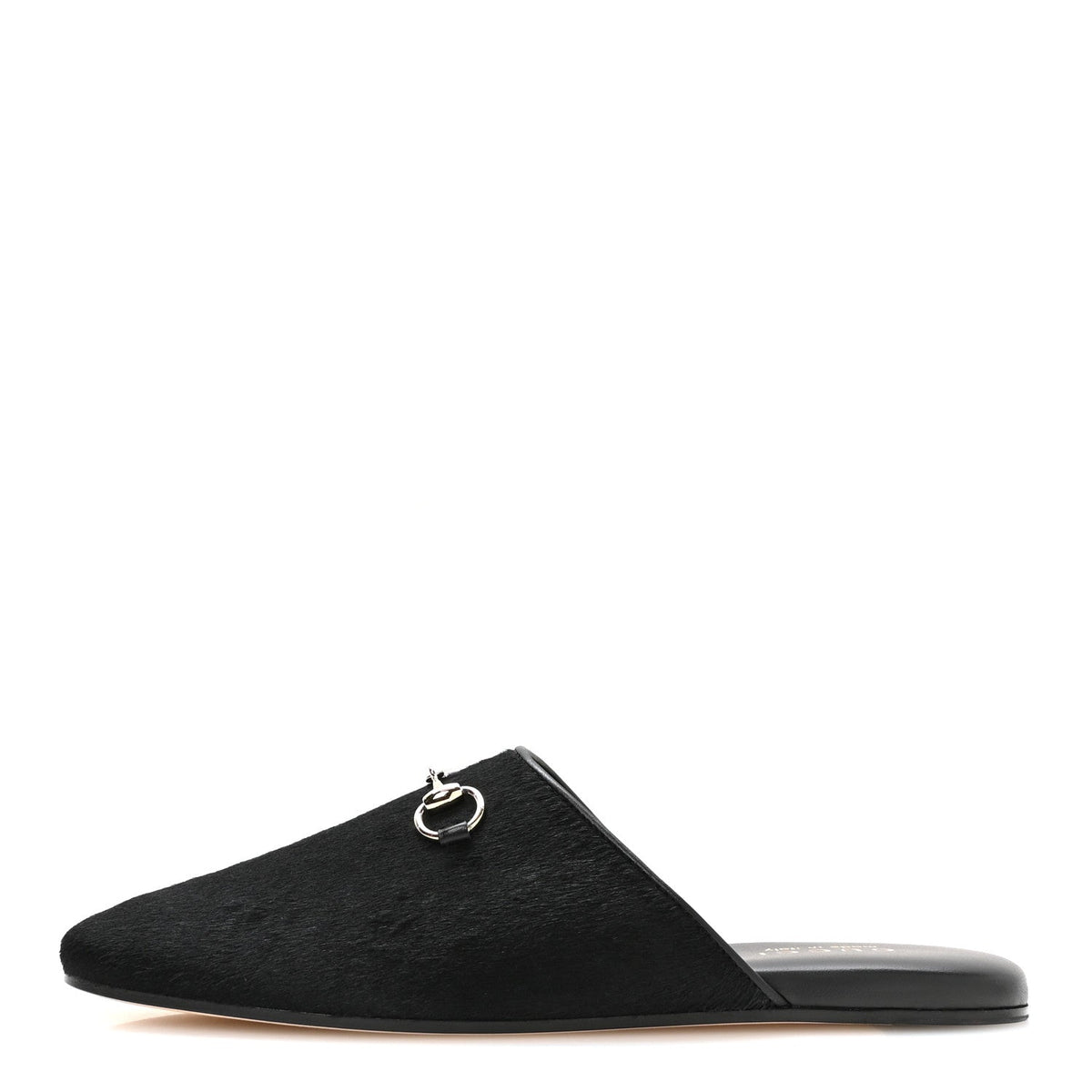 Gucci - Fur Horsebit Mules