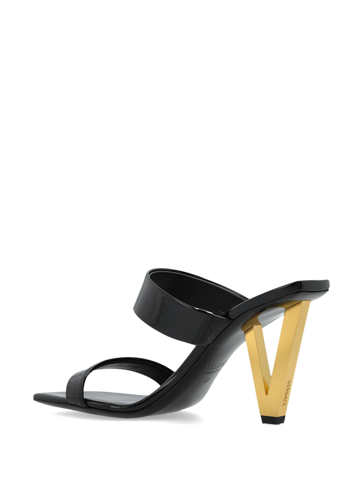 Versace - V2025 Patent-leather Sandals